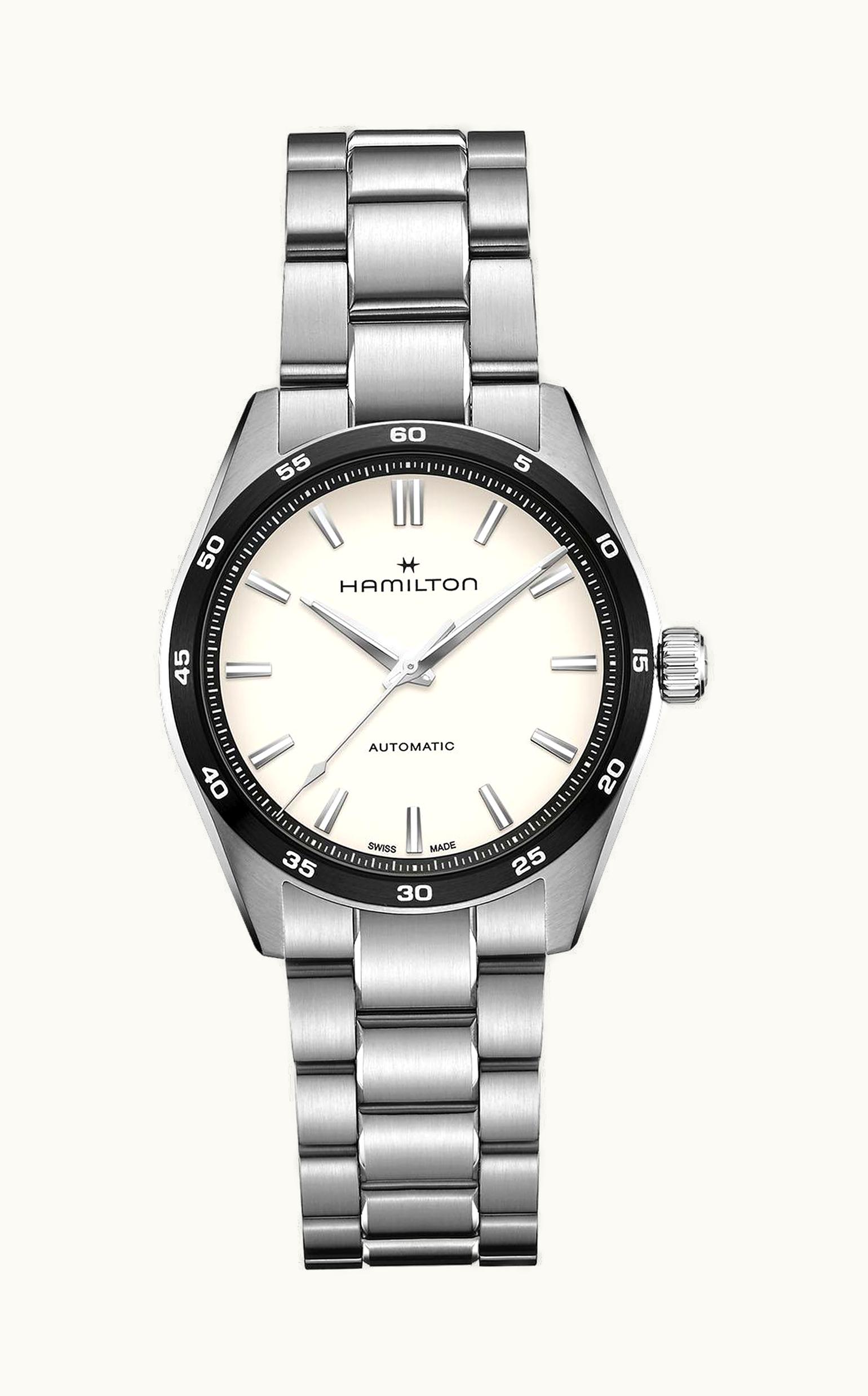 Hamilton Jazzmaster Performer Auto 38 Stainless Steel / White / Bracelet