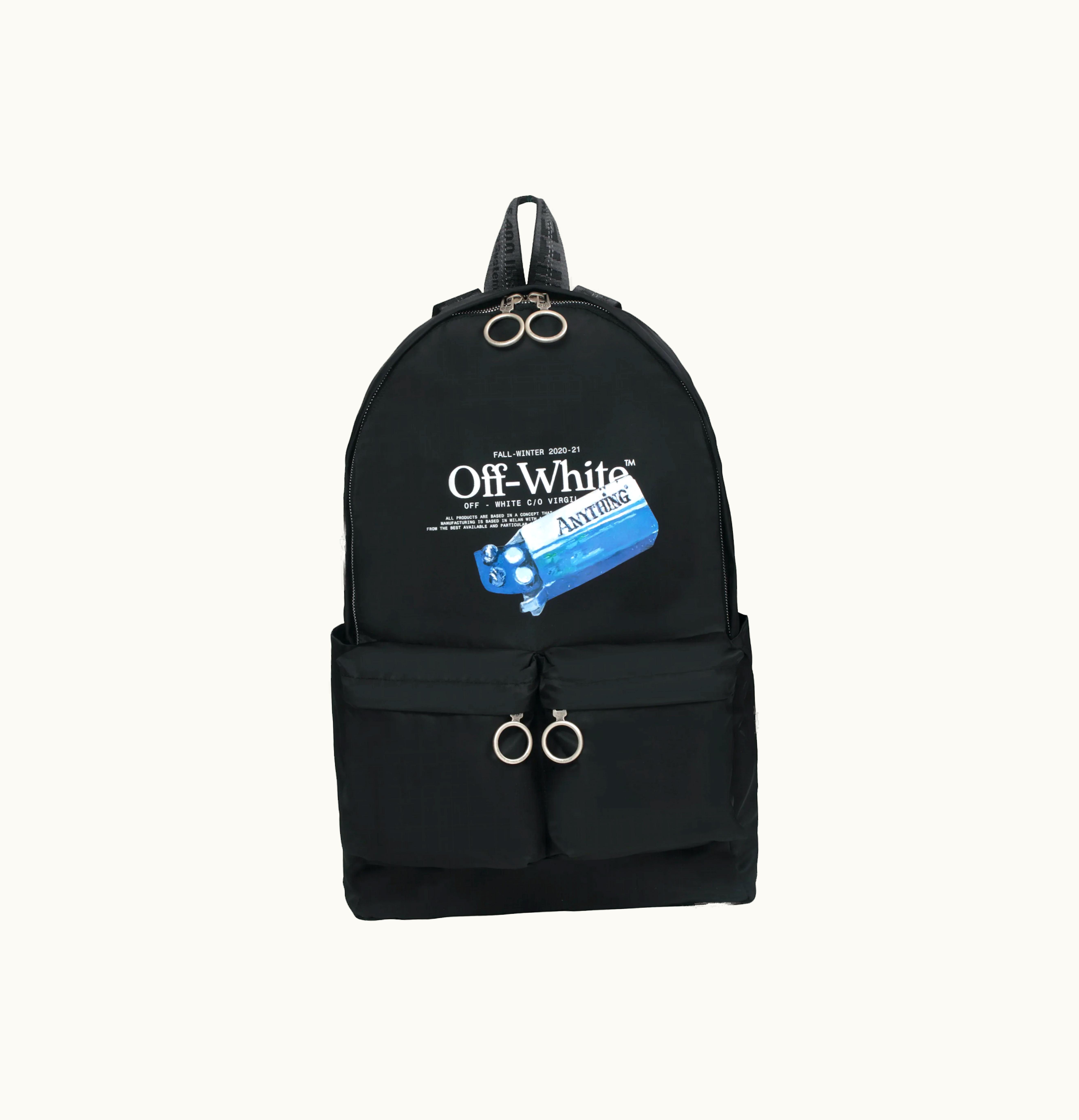 OFF-WHITE OFF WHITE Pascal Medicine Backpack Black White