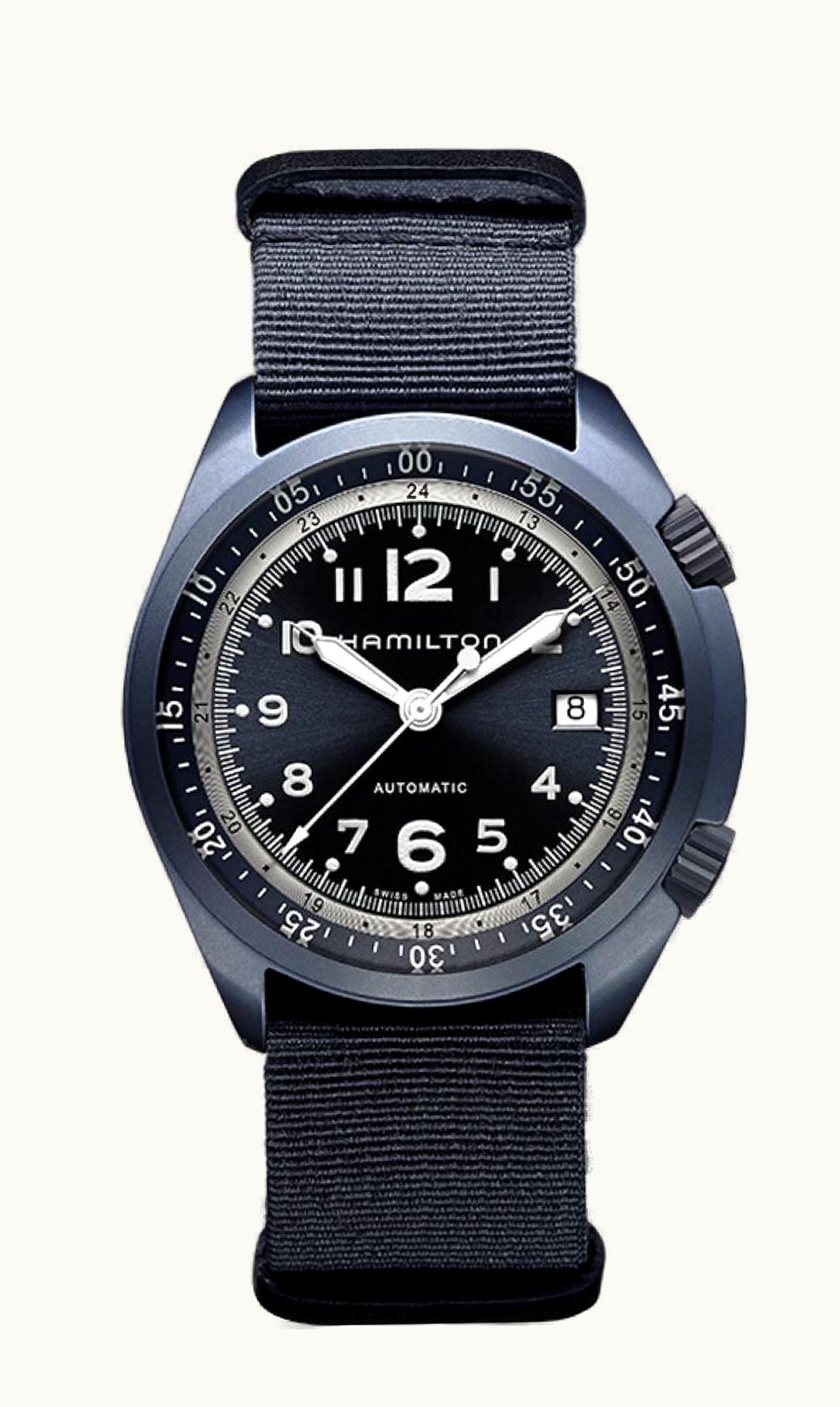 Hamilton Khaki Pilot Pioneer Alu Blue Auto