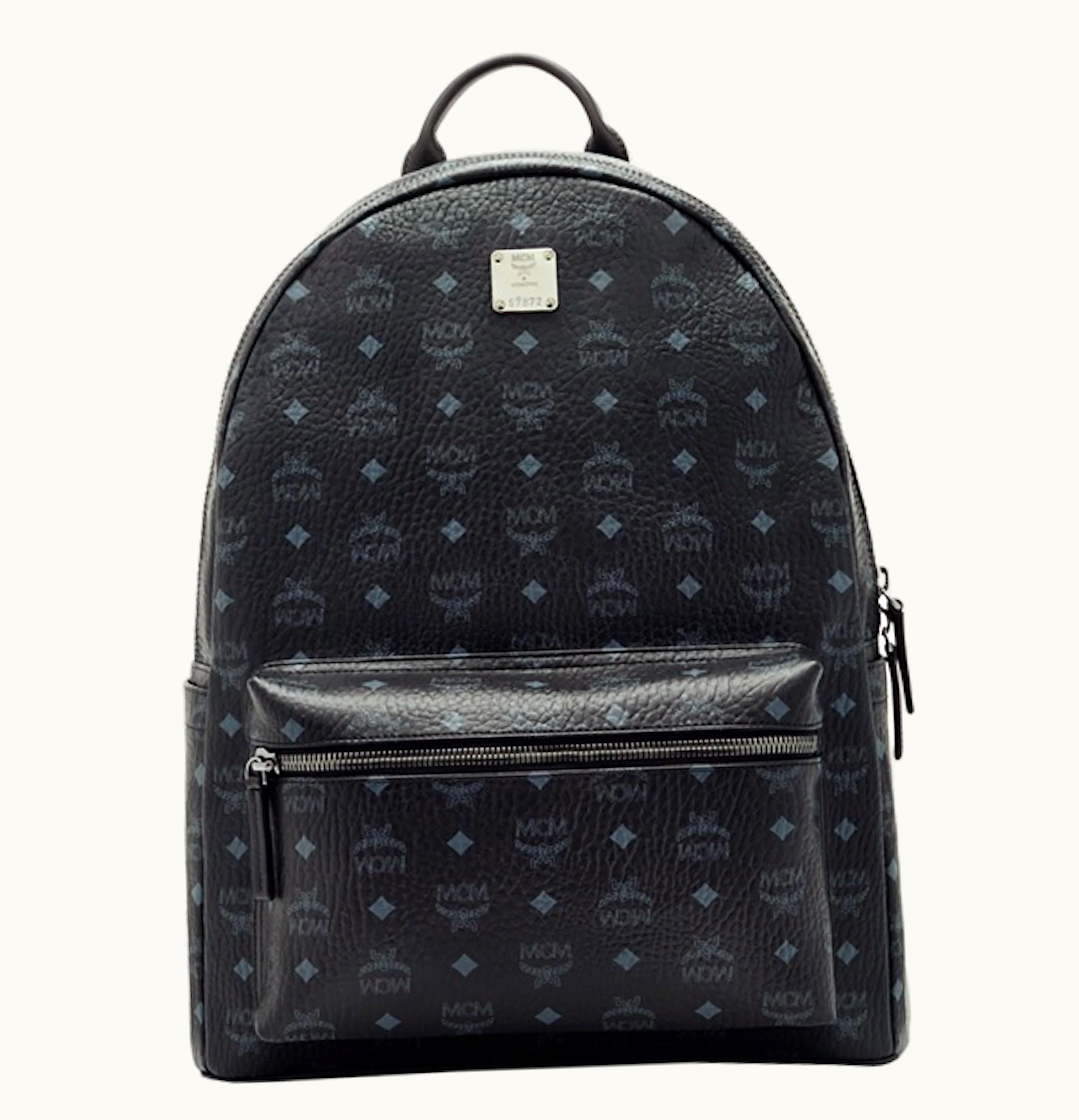 MCM MCM Stark Classic Backpack Visetos Large Black 1