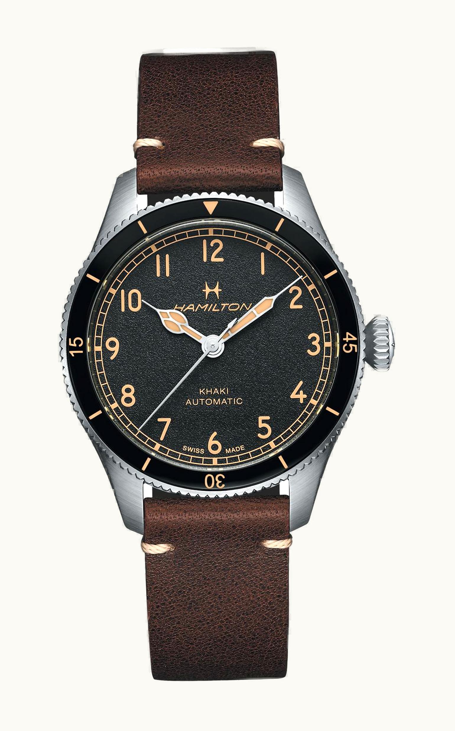 Hamilton Khaki Pilot Pioneer 38 Stainless Steel / Black