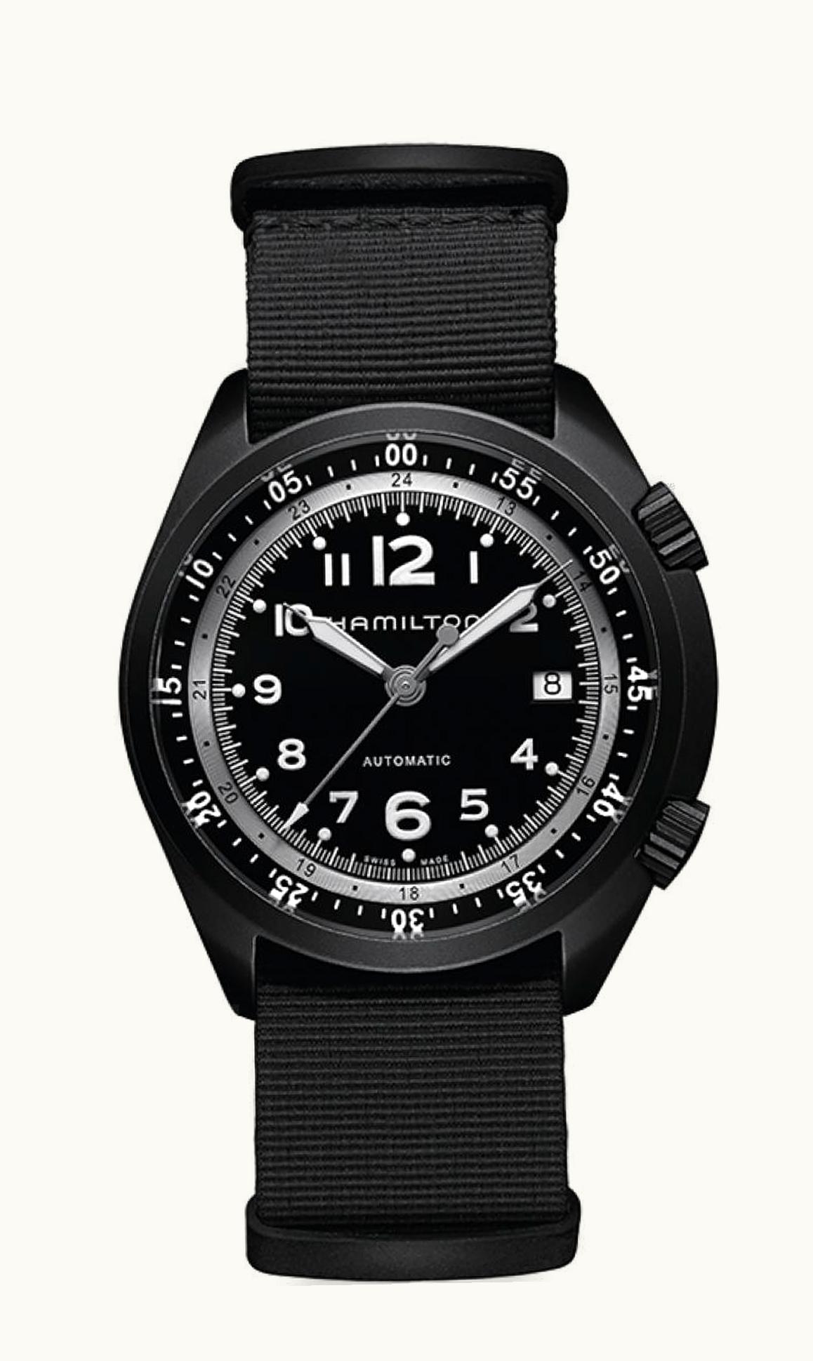 Hamilton Khaki Pilot Pioneer Alu Black Auto