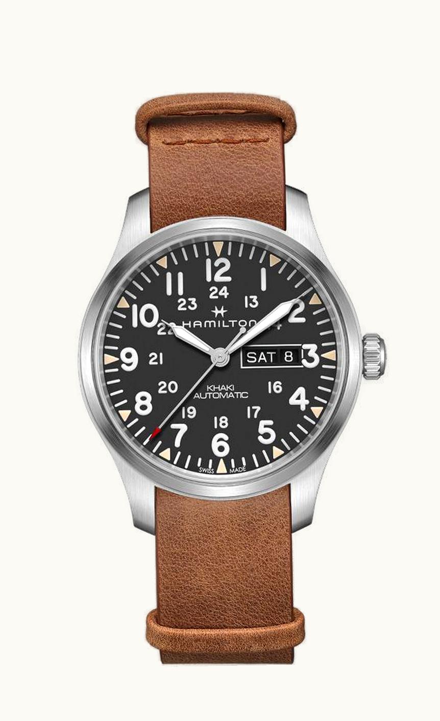 Hamilton Khaki Pilot Pioneer Chrono Quartz Volcano
