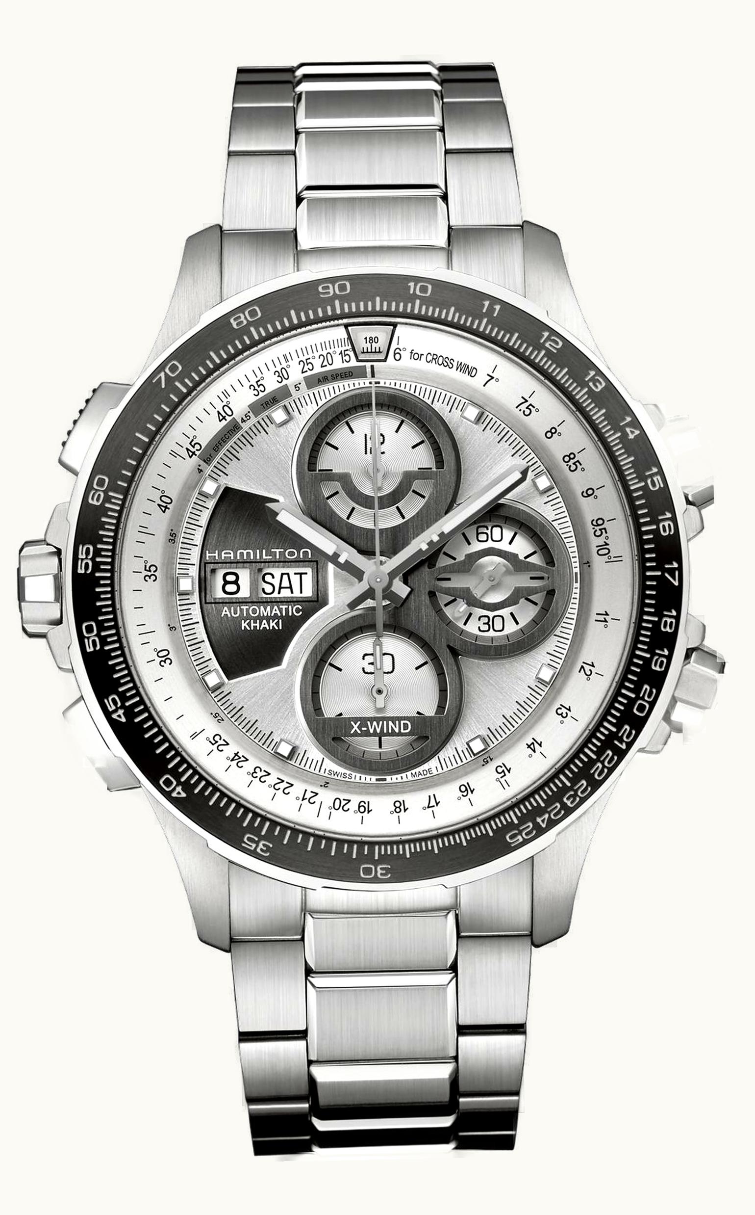 Hamilton Khaki Aviation X-Wind Automatic Silver / Bracelet