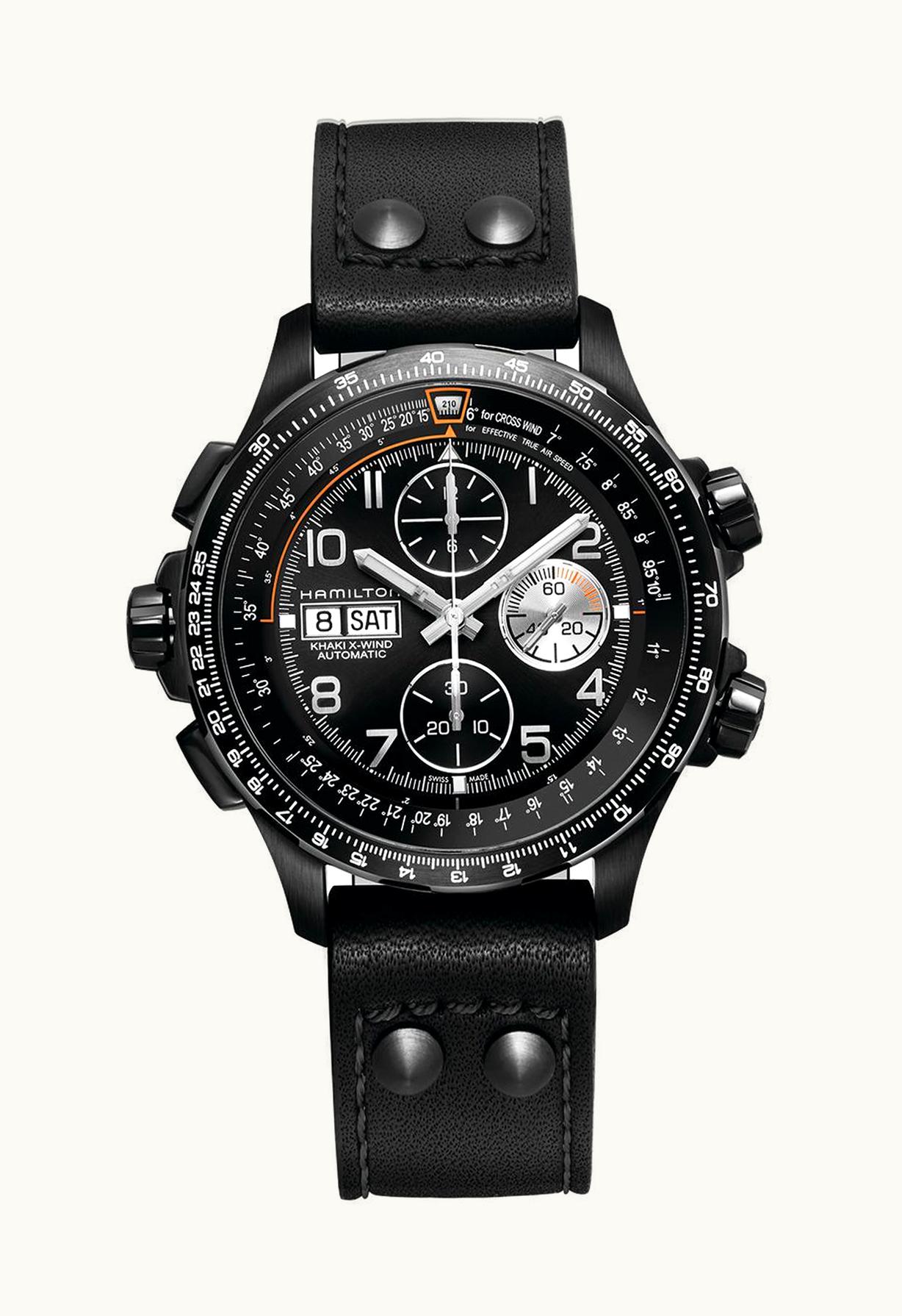 Hamilton Khaki Aviation X-Wind Auto Chrono PVD / Black