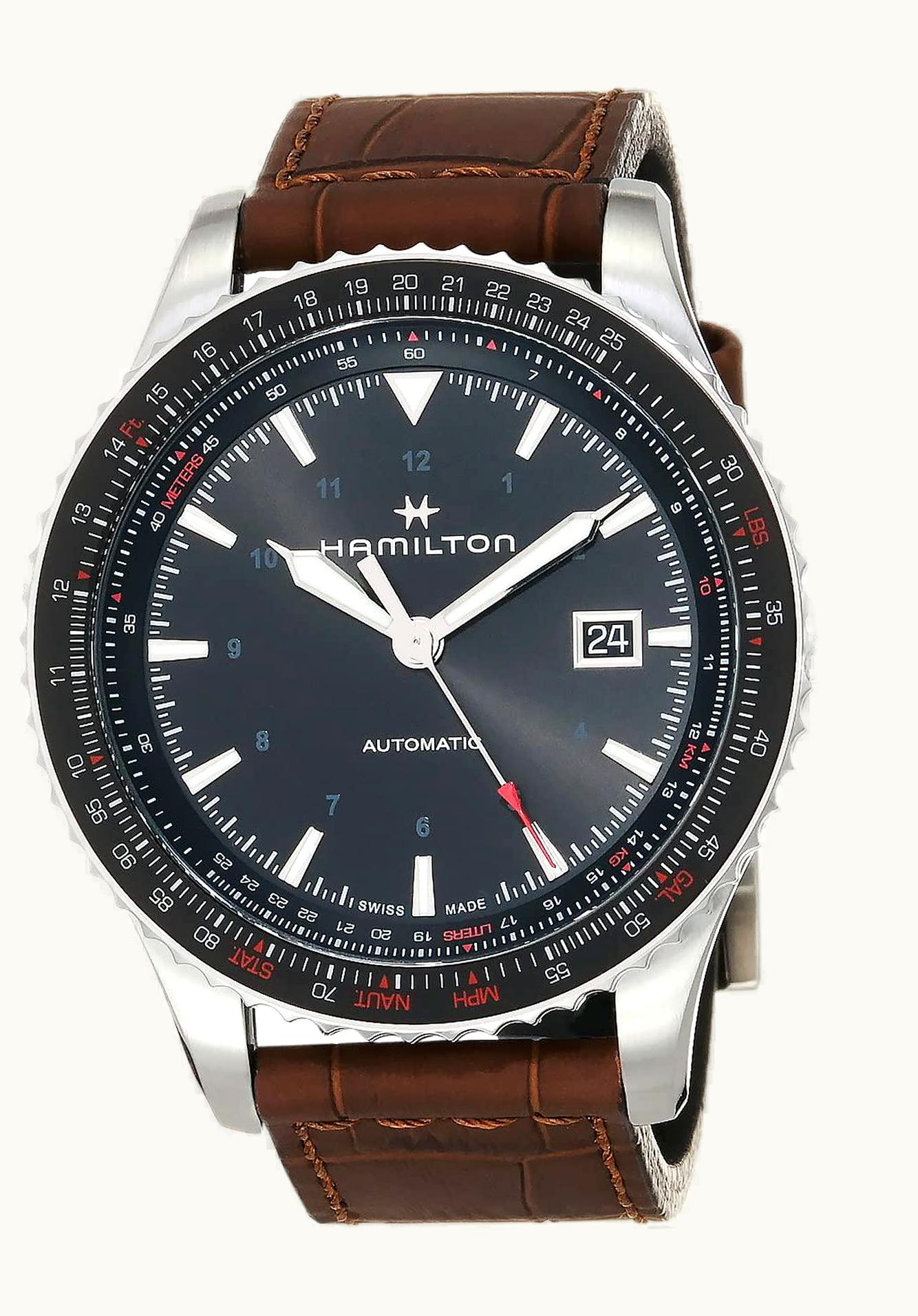 Hamilton Khaki Aviation Converter Auto Stainless Steel / Black