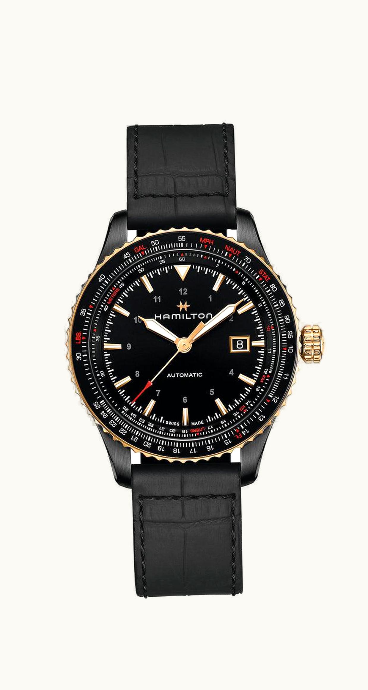 Hamilton Khaki Aviation Converter Auto PVD / Rose Gold / Black