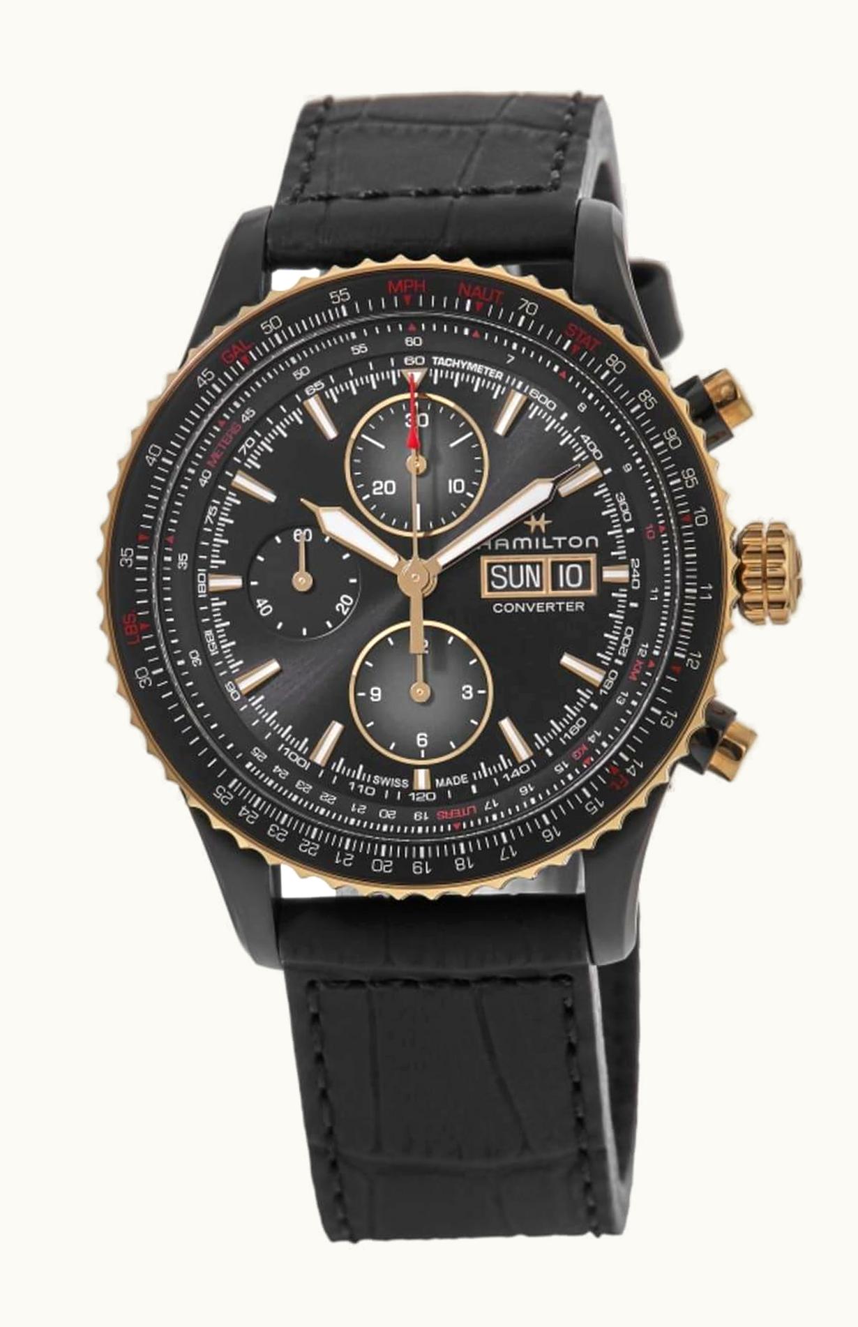 Hamilton Khaki Aviation Converter Auto Chrono PVD / Rose Gold / Black