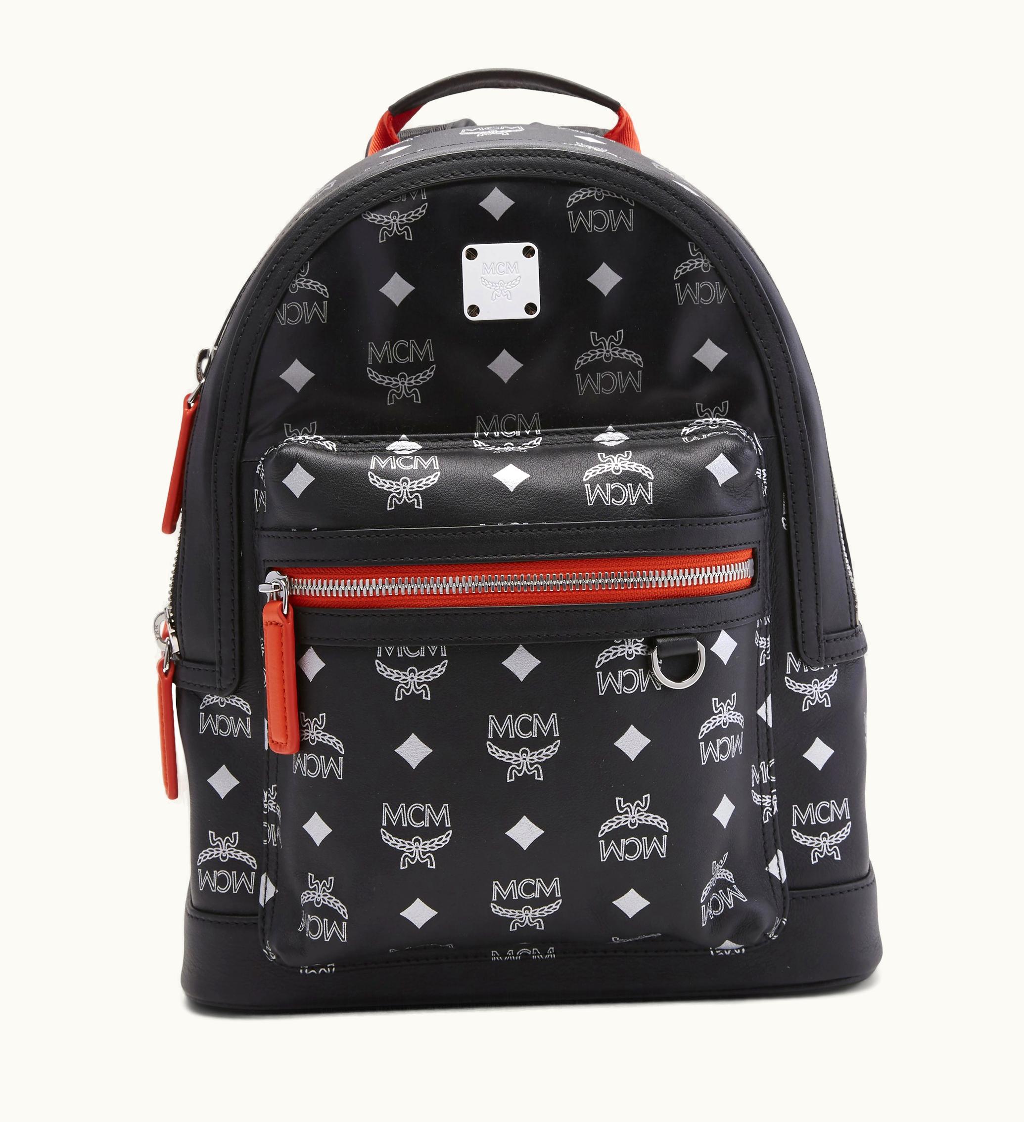 MCM MCM Backpack Visetos Small Black Orange