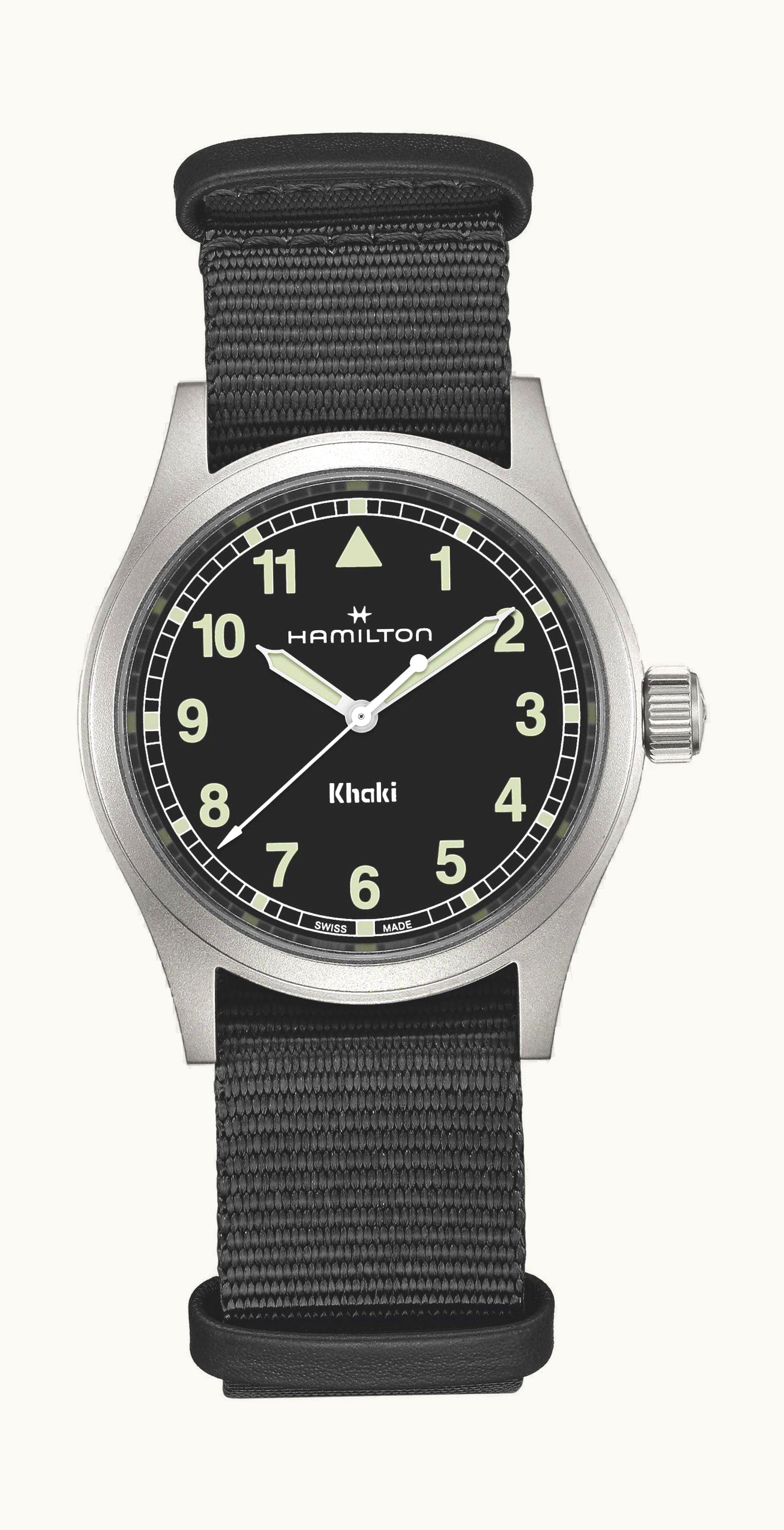 Hamilton Khaki Field Quartz 38 Stainless Steel / Black