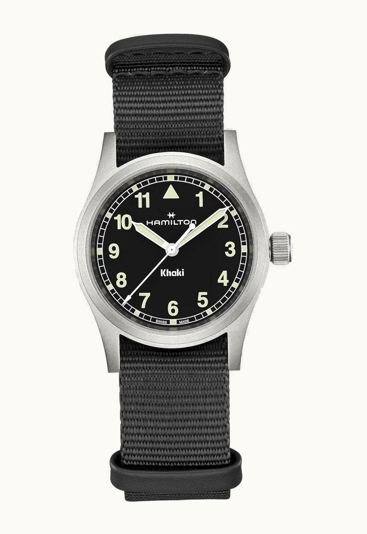 Hamilton Khaki Field Quartz 33 Stainless Steel / Black