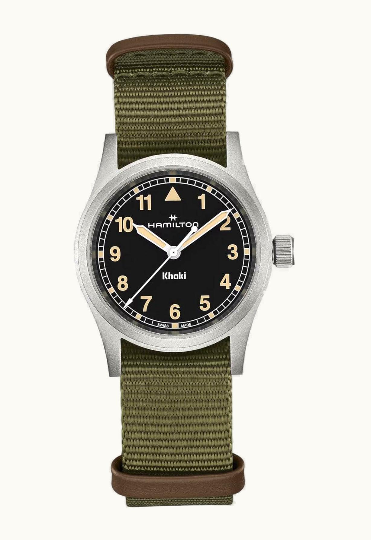 Hamilton Khaki Field Quartz 33 Stainless Steel / Black