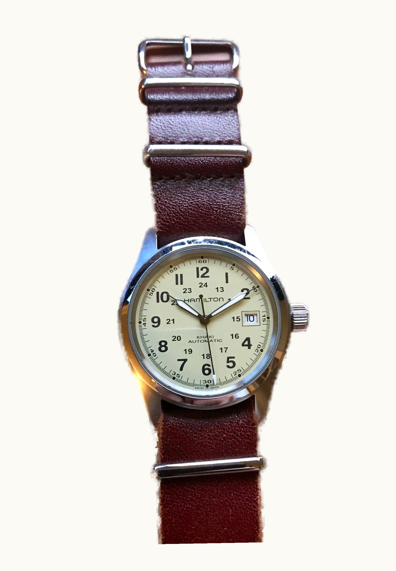 Hamilton Khaki Field Automatic 38 Stainless Steel / Beige