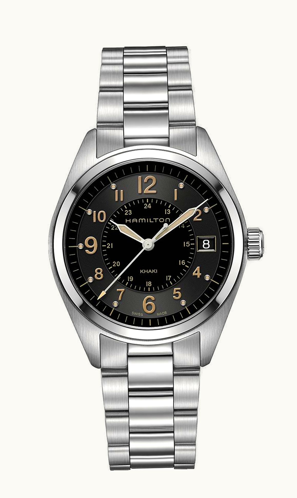 Hamilton Khaki Field Quartz / Black / Bracelet