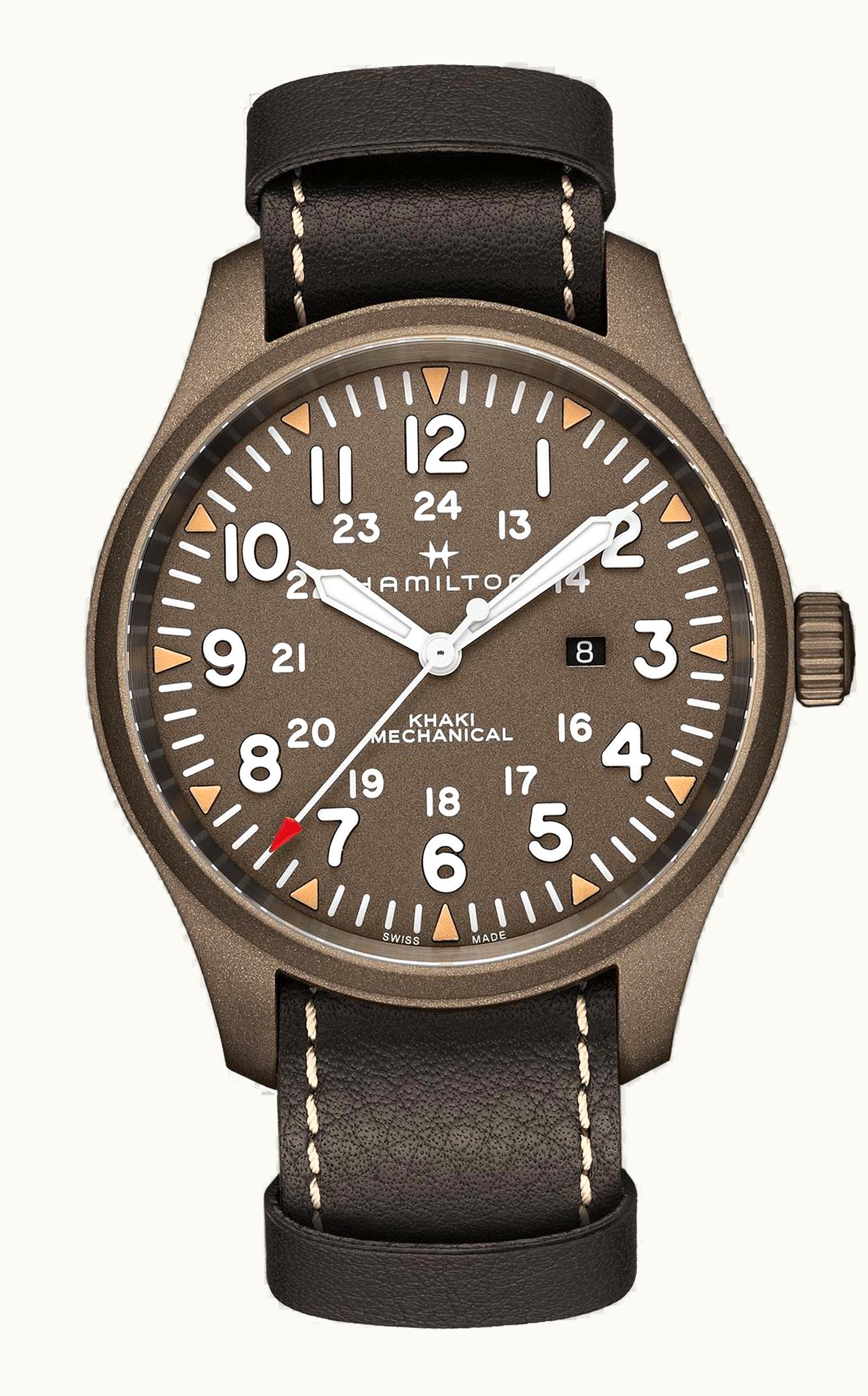 Hamilton Khaki Field Mechanical 50 PVD / Brown