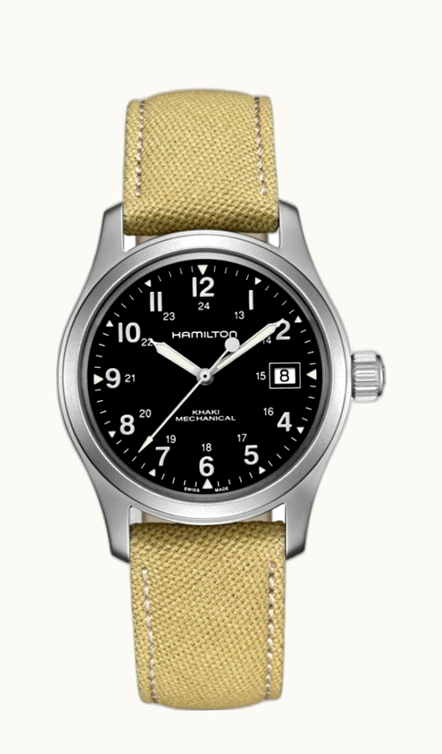 Hamilton Khaki Field Mechanical 38 Date Black