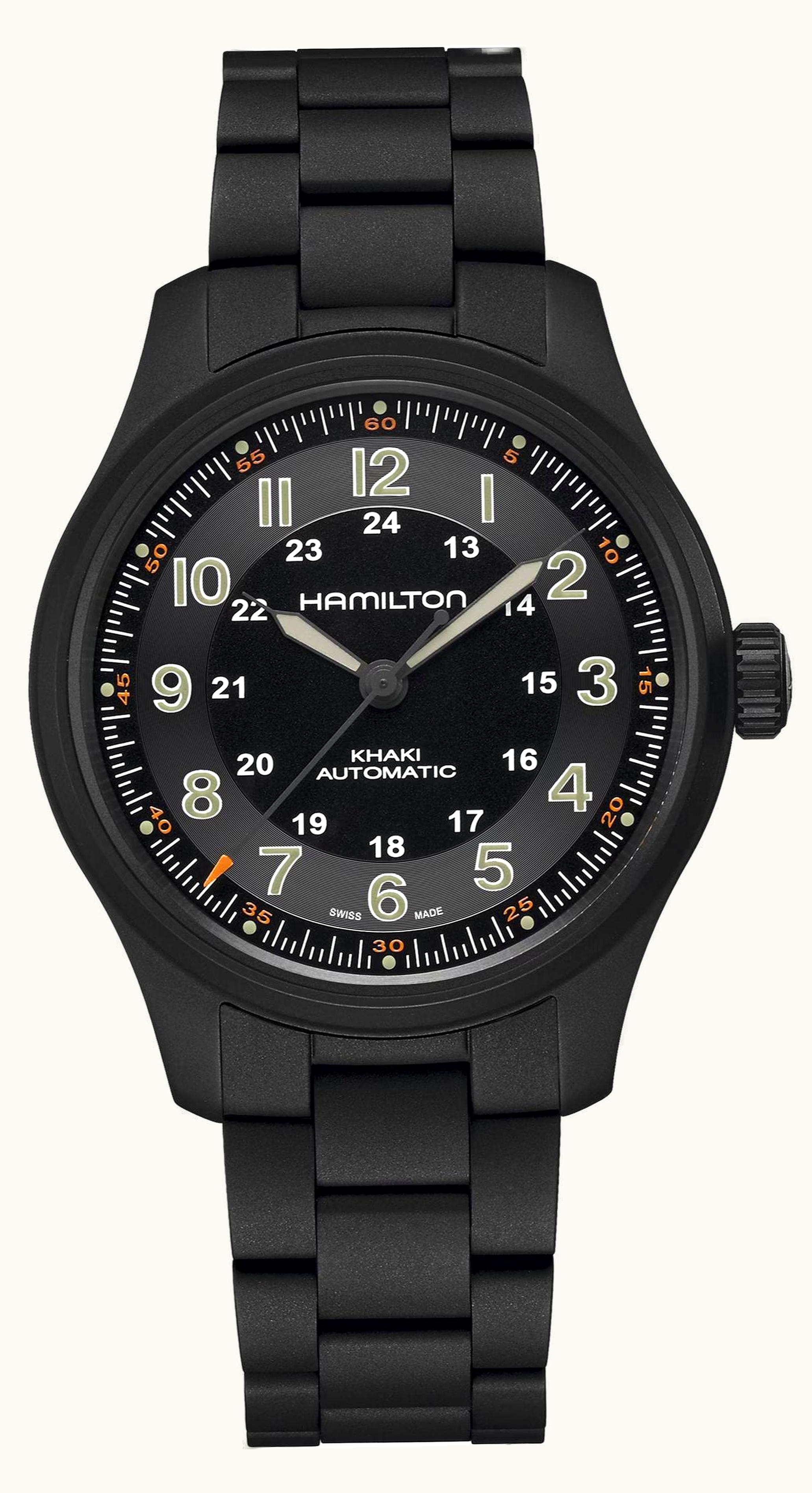 Hamilton Khaki Field Titanium Auto 42 PVD / Black / Bracelet