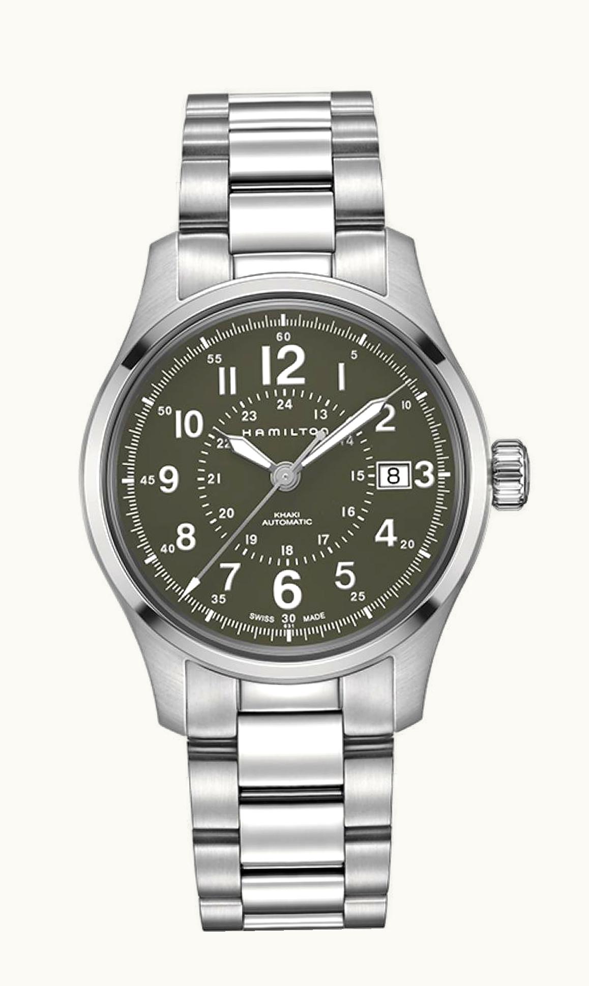 Hamilton Khaki Field Automatic 40mm Green / Bracelet