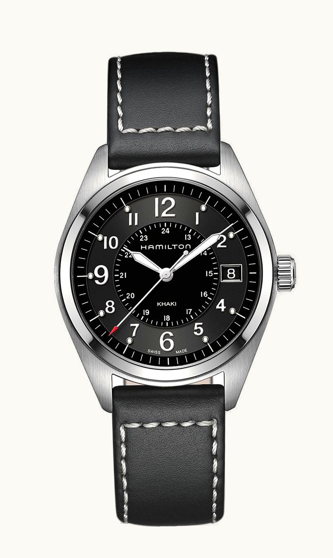 Hamilton Khaki Field Quartz 40 Stainless Steel / Black