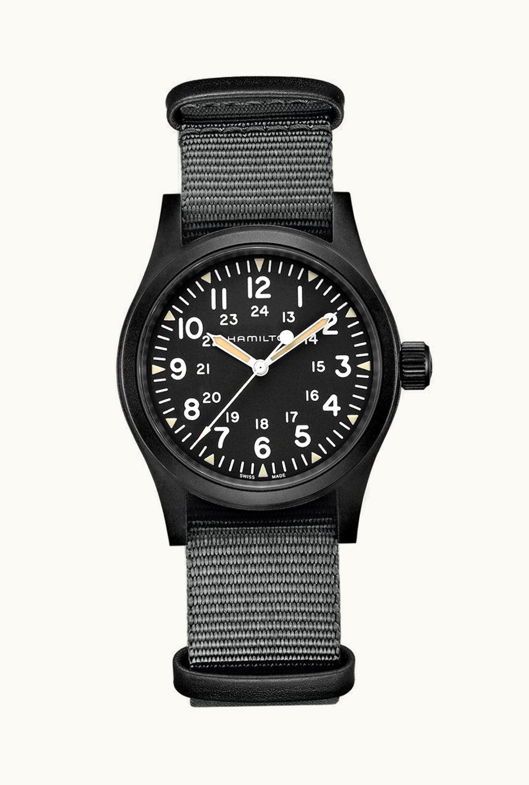 Hamilton Khaki Field Mechanical 38 PVD / Black
