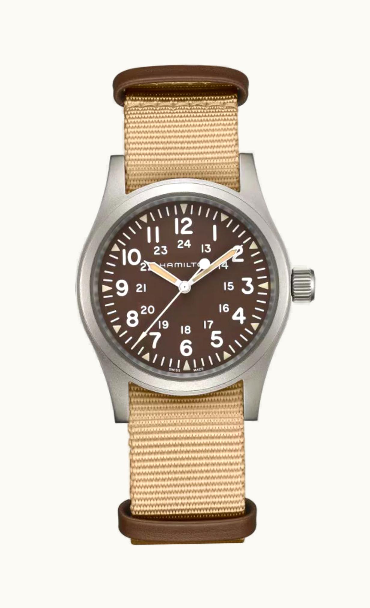Hamilton Khaki Field Mechanical 38 Brown