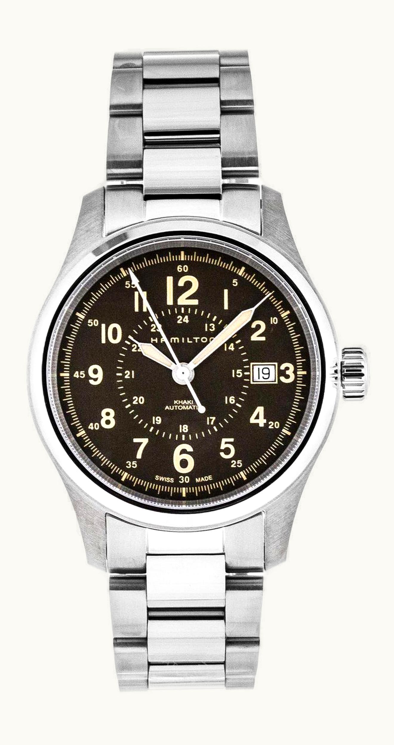 Hamilton Khaki Field Auto 40 Stainless Steel / Brown / Bracelet