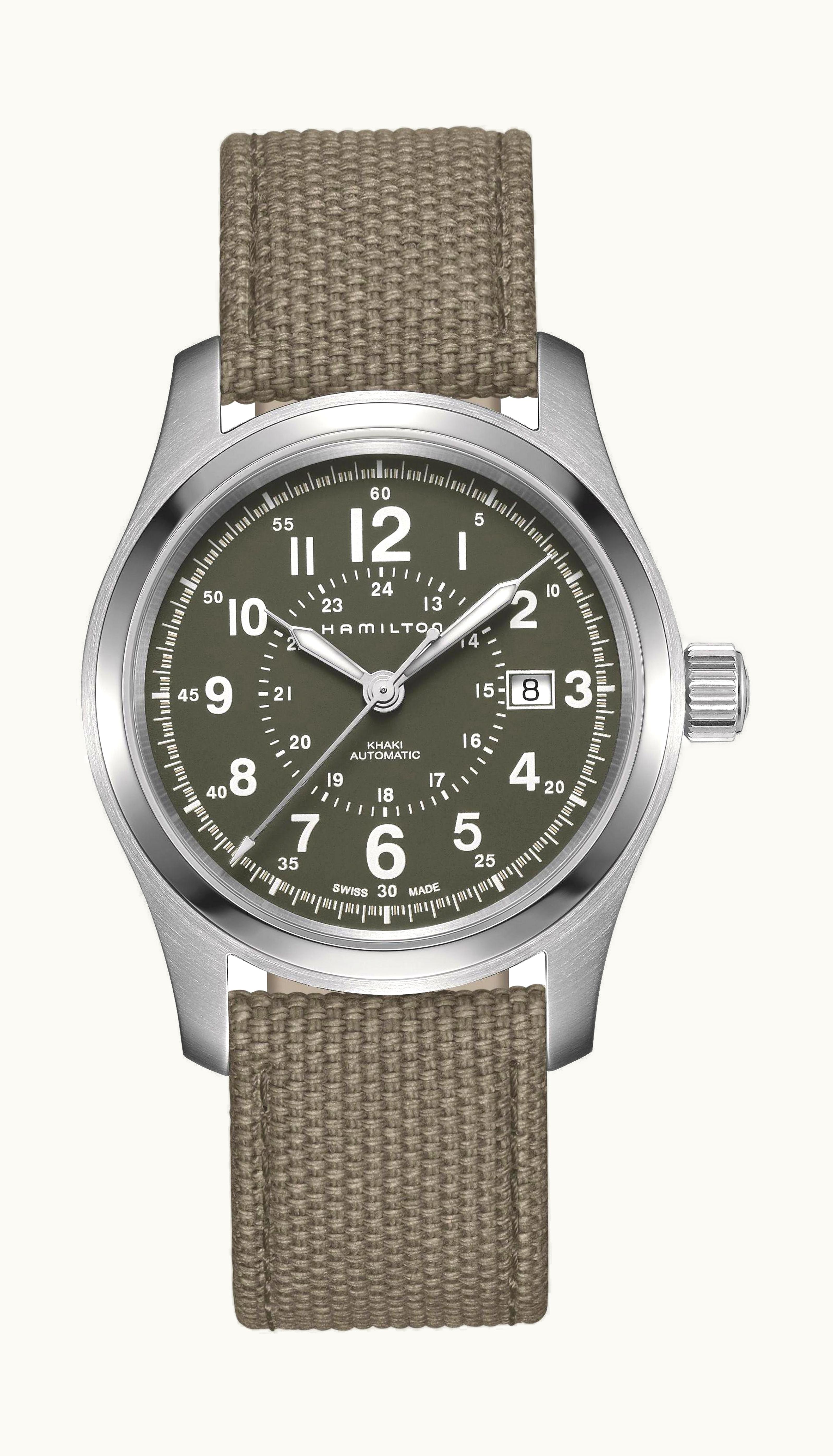 Hamilton Khaki Field Auto 42 Stainless Steel / Green