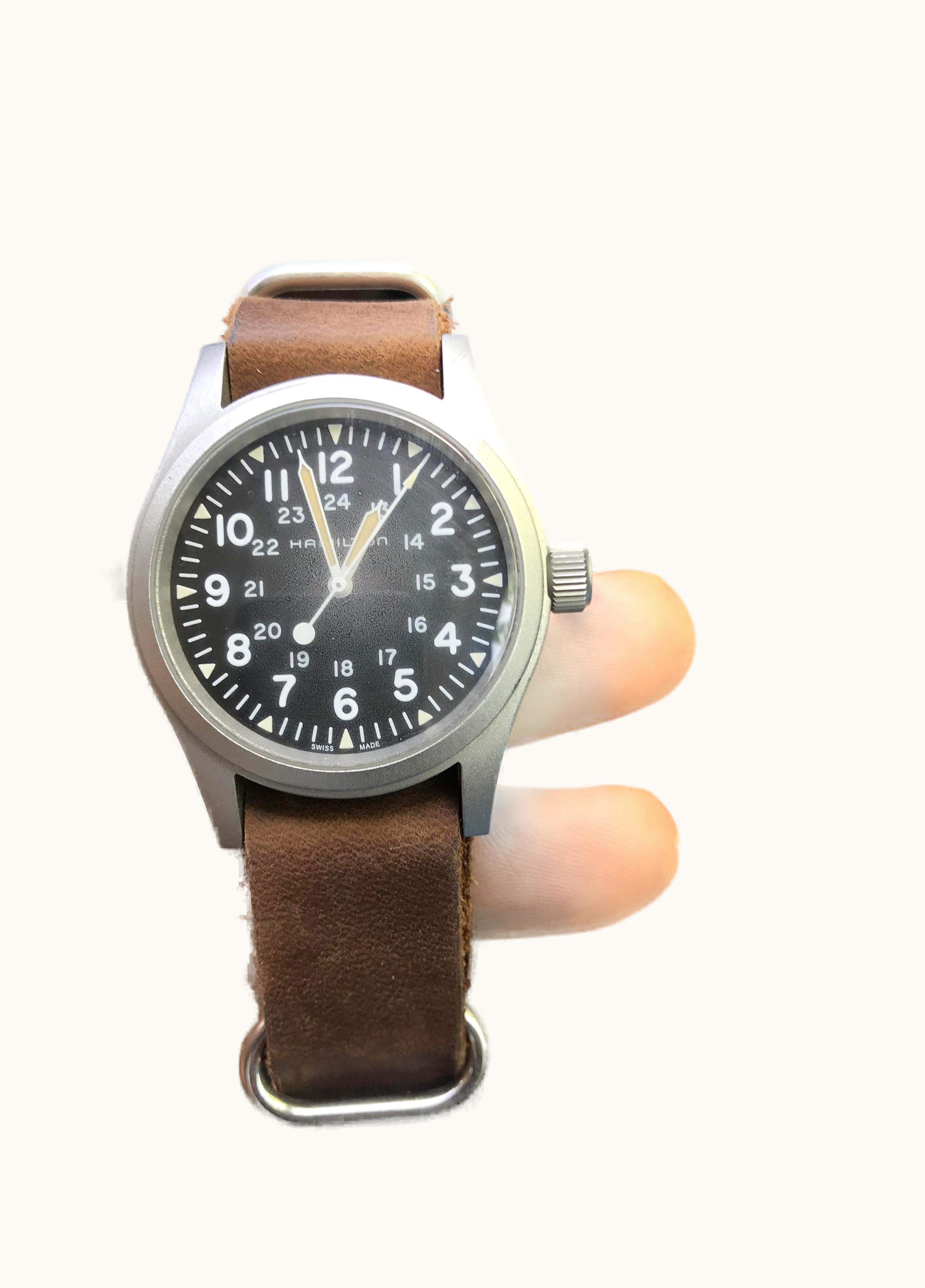 Hamilton Khaki Field Quartz 38 Stainless Steel / Brown / NATO