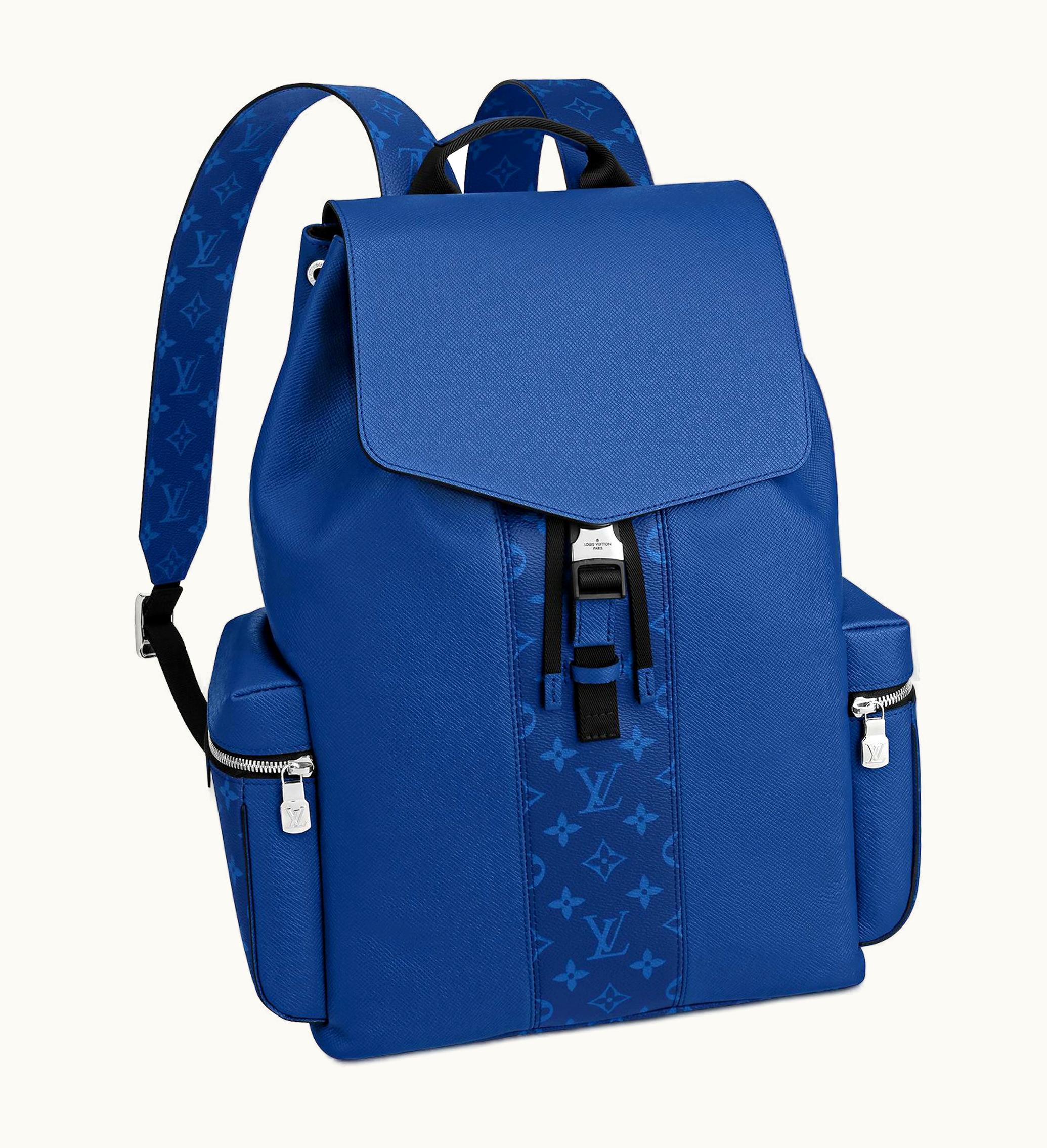 Louis Vuitton Louis Vuitton Backpack Outdoor Monogram Eclipse Taiga Cobalt