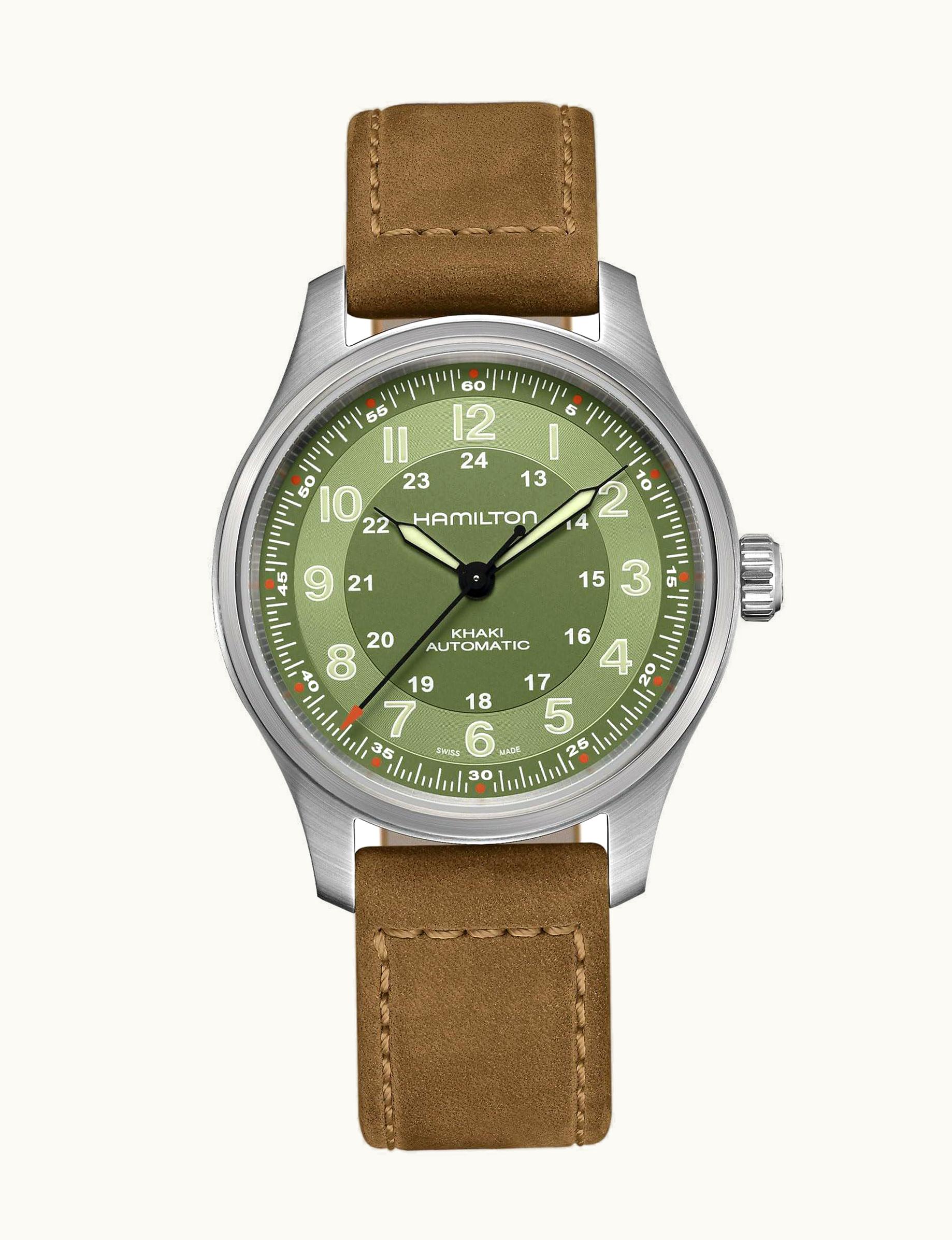 Hamilton Khaki Field Titanium Auto 42 / Green