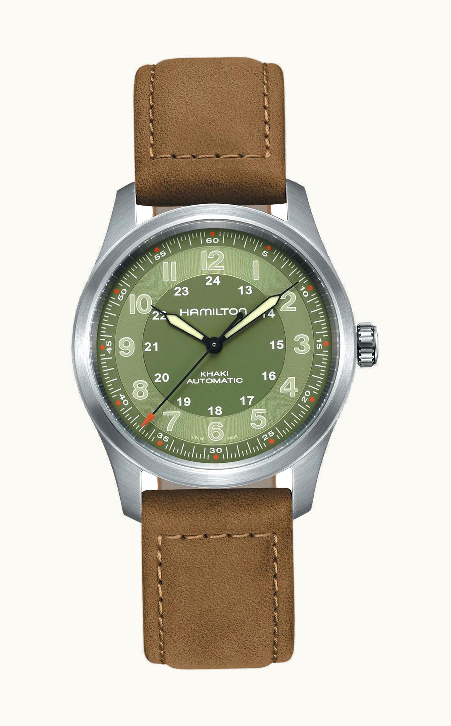 Hamilton Khaki Field Titanium Auto 38 / Green