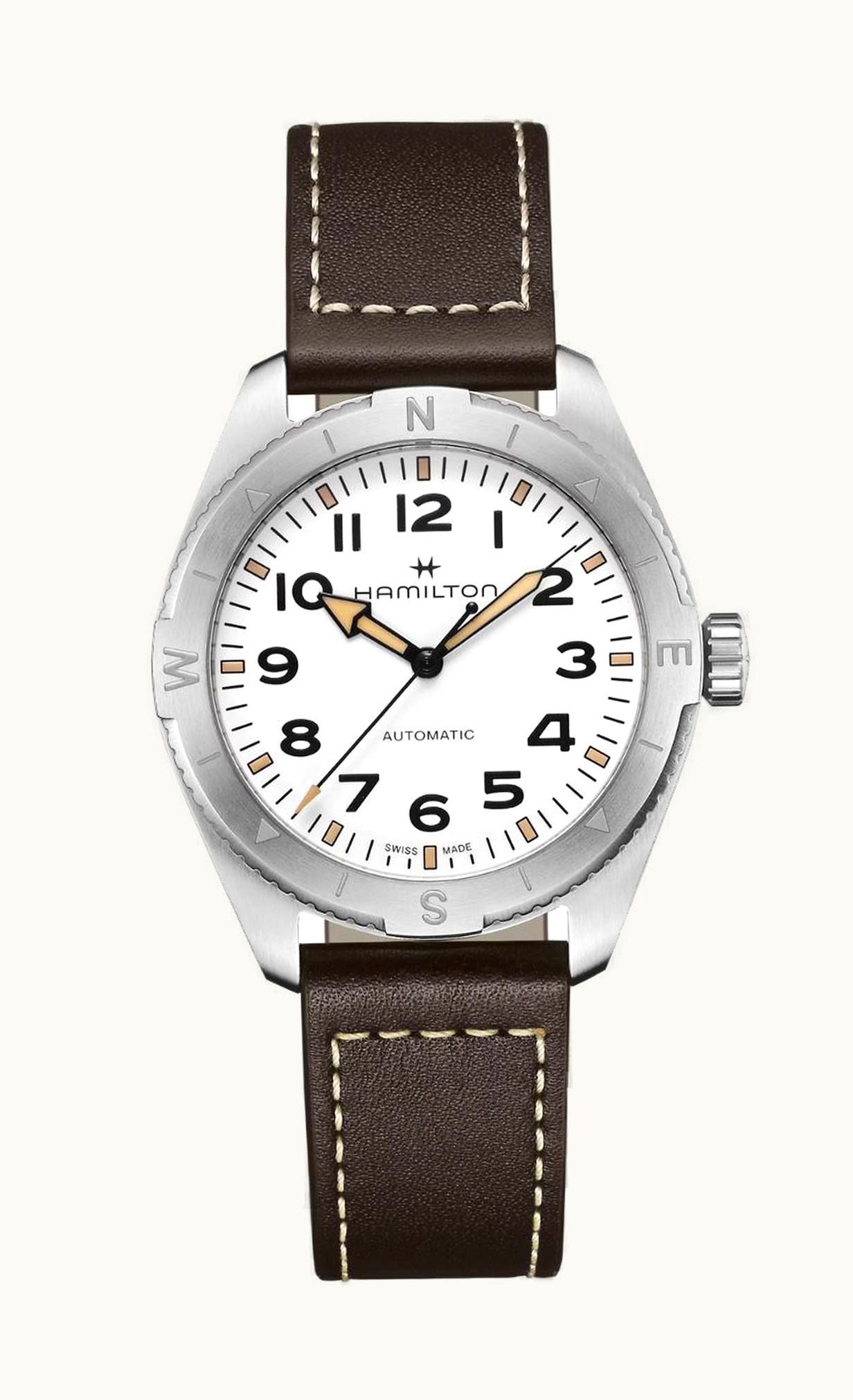 Hamilton Khaki Field Expedition 41 Stainless Steel / White