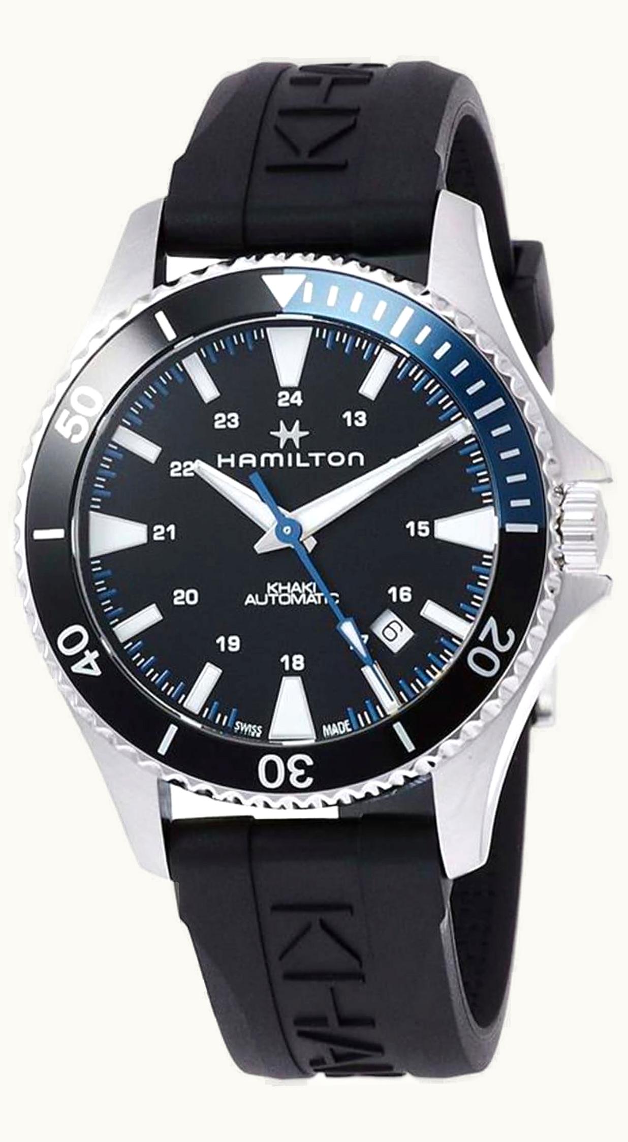 Hamilton Khaki Navy Scuba Auto Stainless Steel / Black