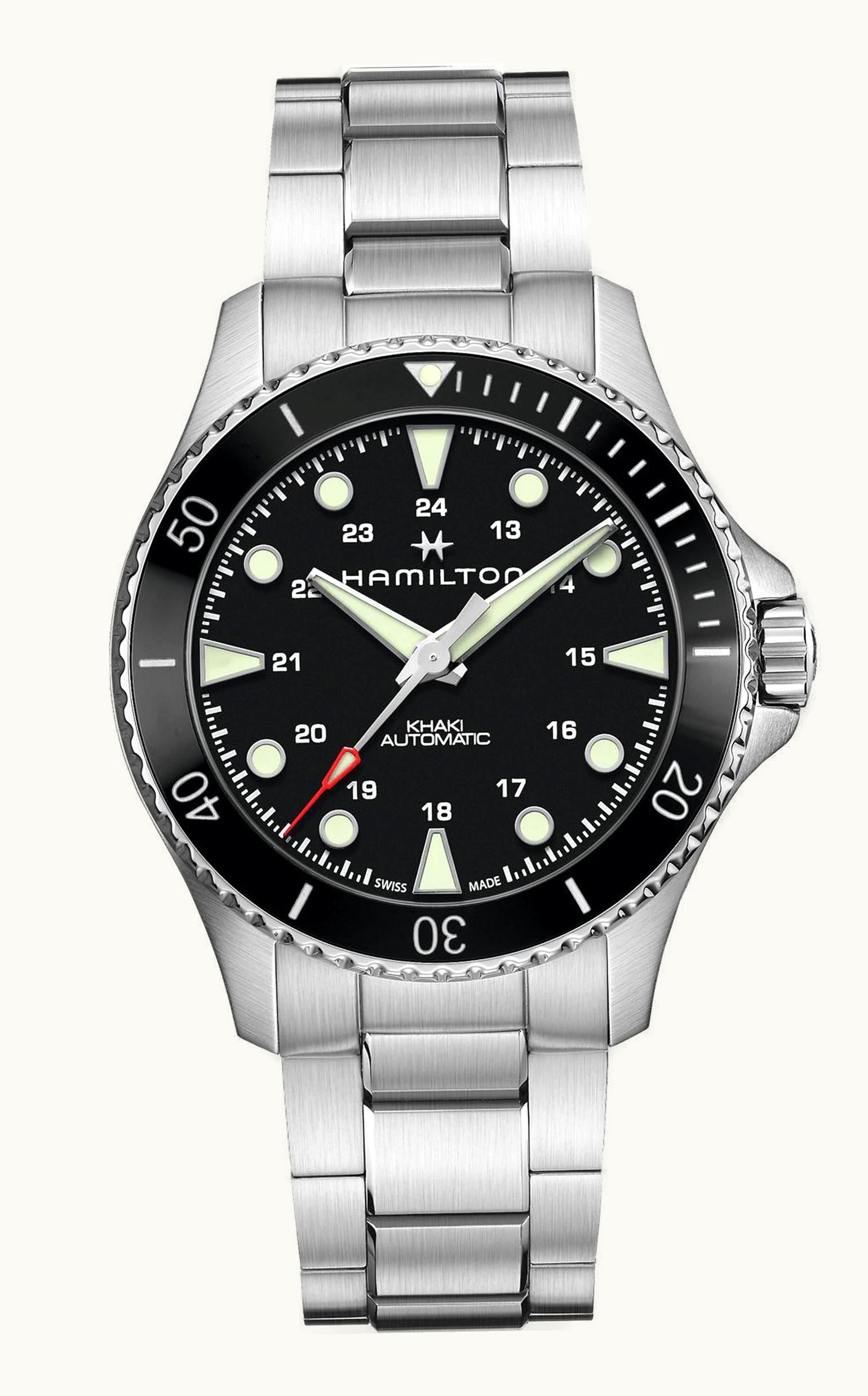 Hamilton Khaki Navy Scuba Auto 43 Stainless Steel / Black / Bracelet