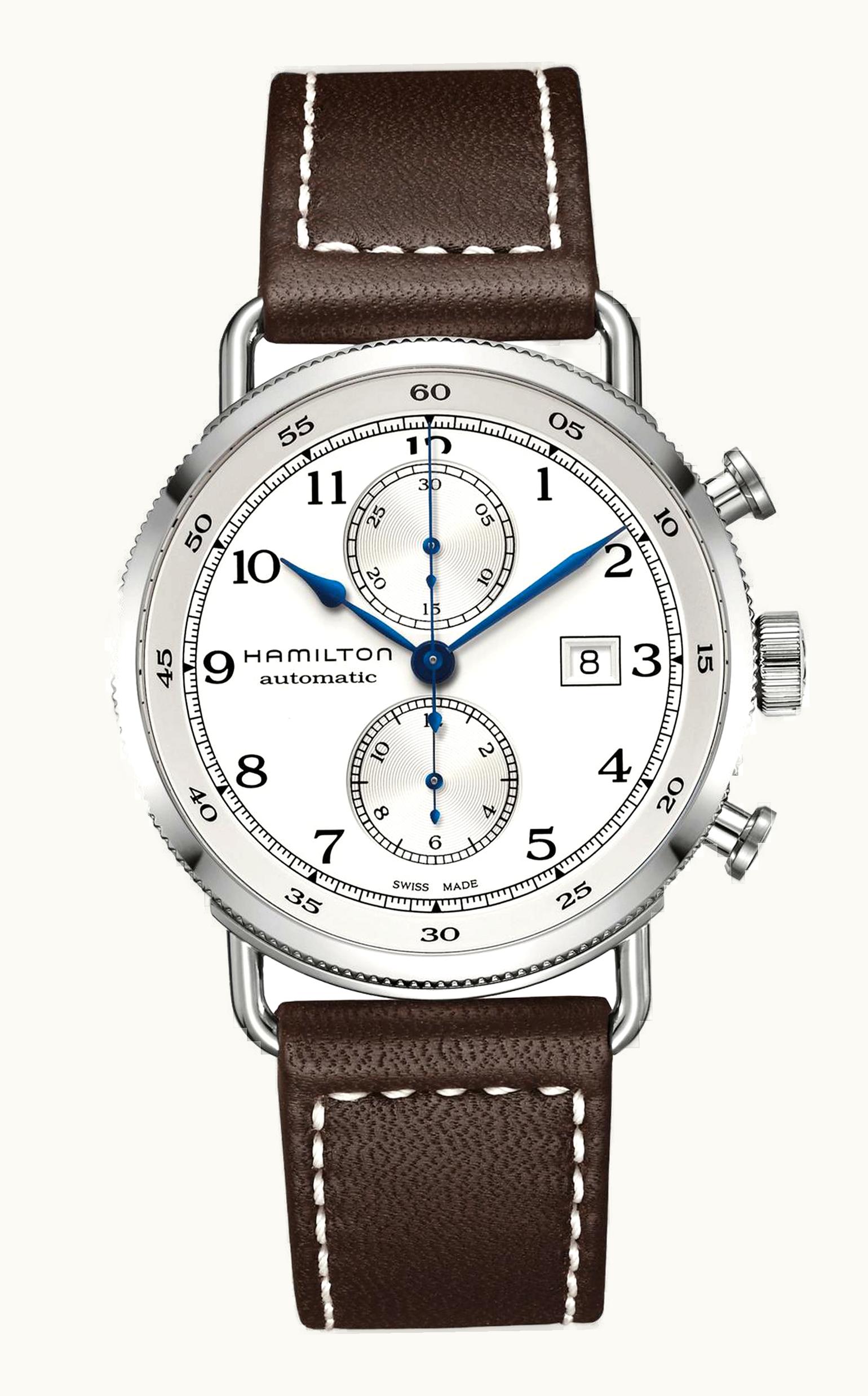 Hamilton Pioneer Auto Chrono 44 Stainless Steel / Silver
