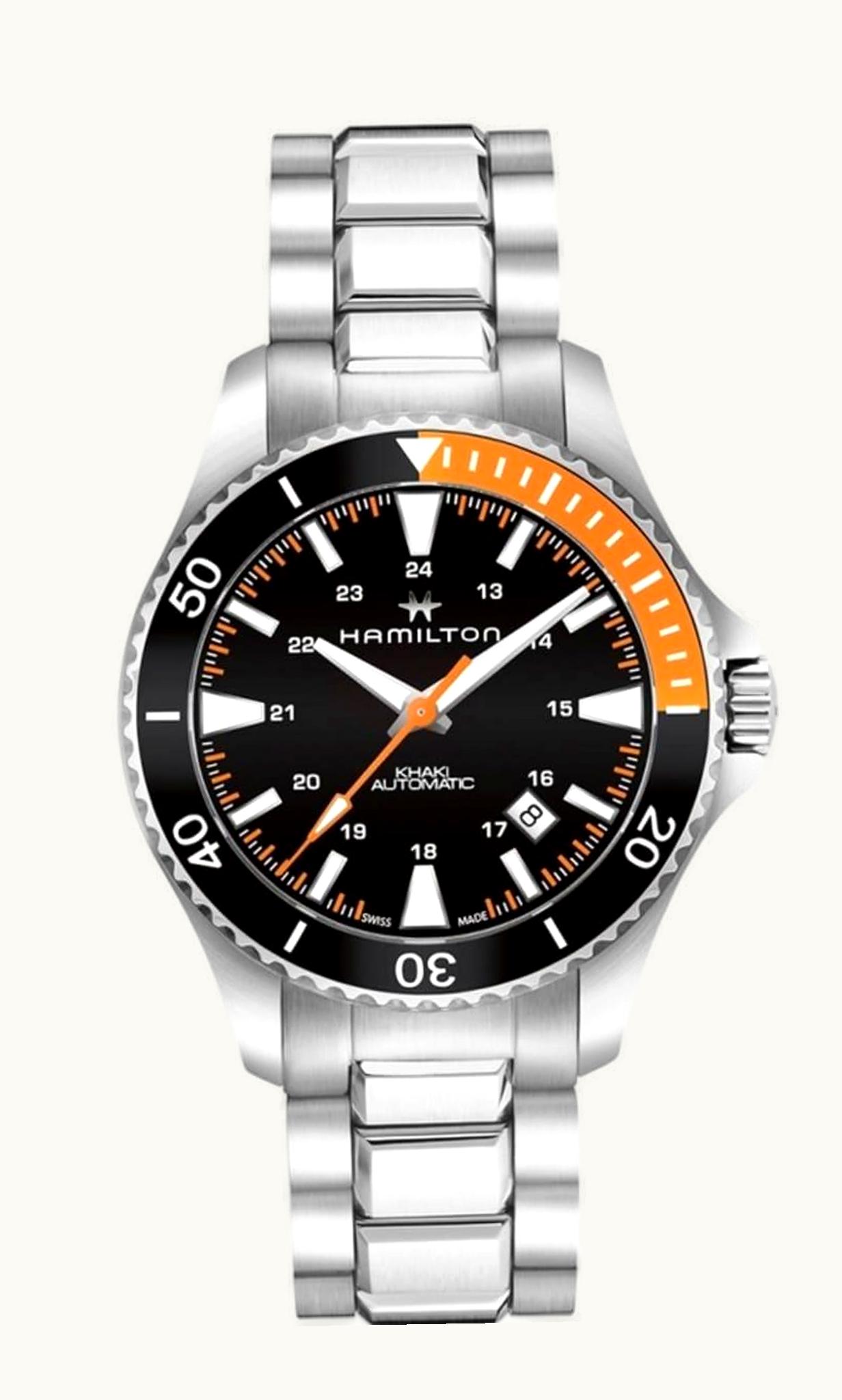 Hamilton Khaki Navy Scuba Auto Stainless Steel / Black