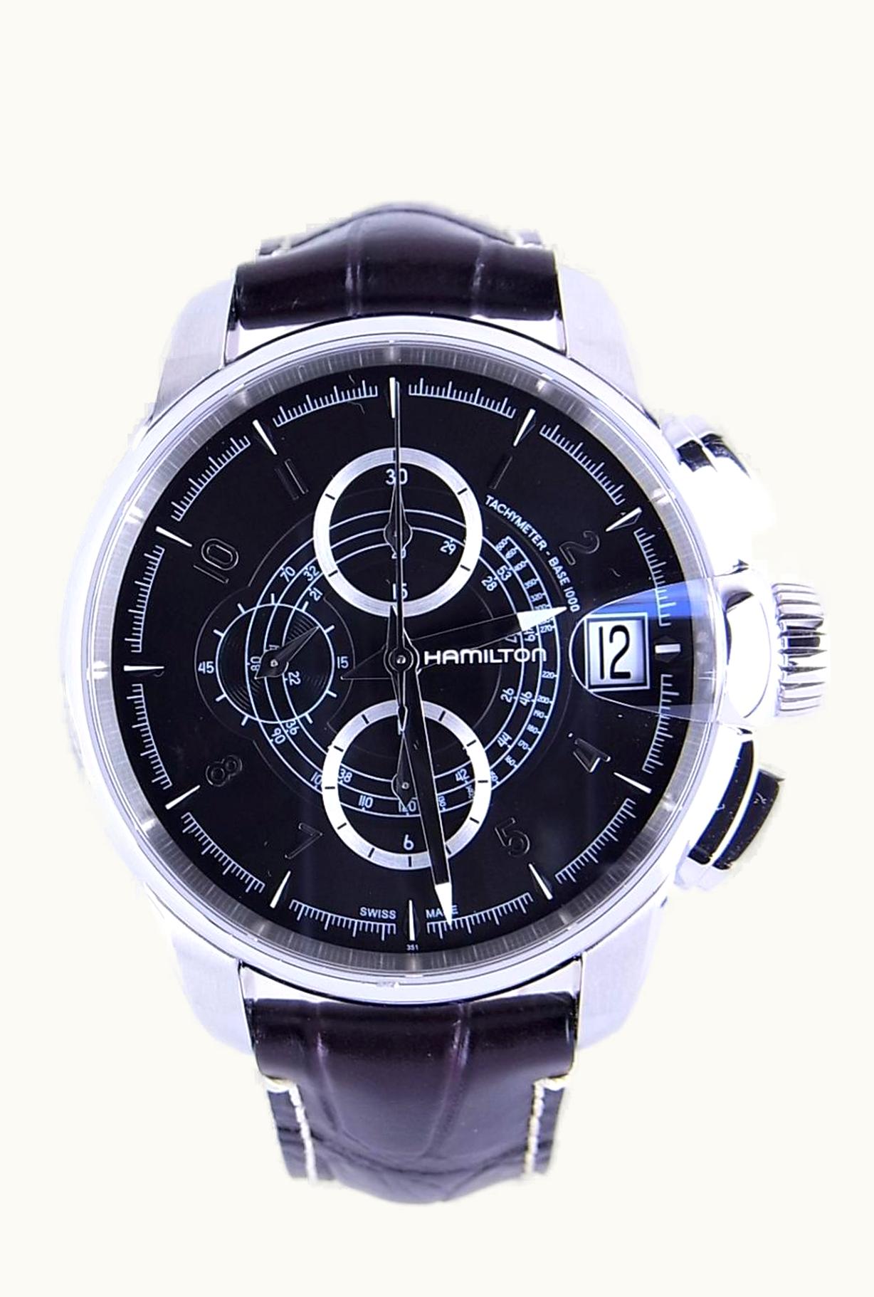 Hamilton Railroad 46 Chrono Stainless Steel / Black / Bracelet