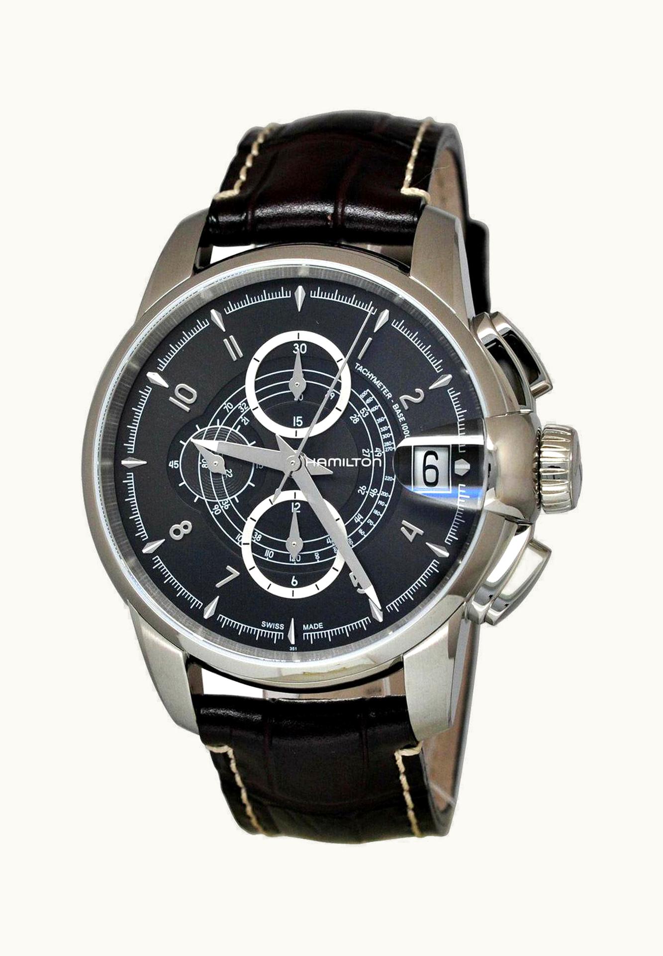 Hamilton Railroad 46 Chrono Stainless Steel / Black