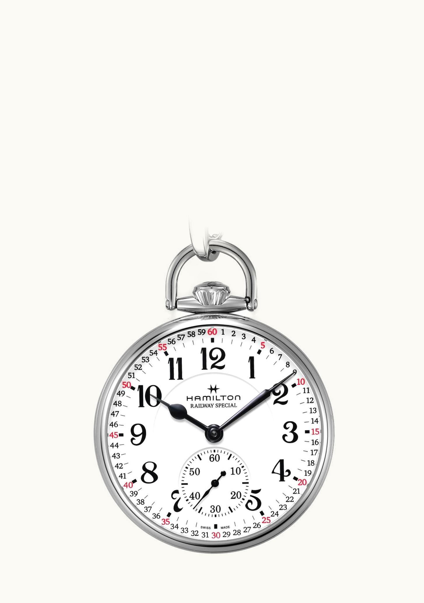 Hamilton Railroad 38 Auto Stainless Steel / Silver