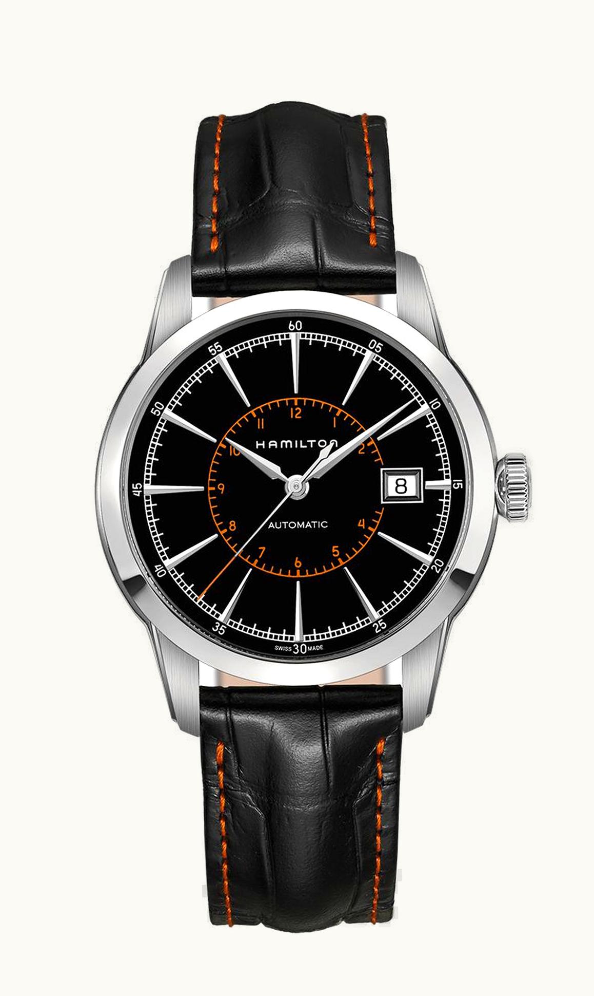 Hamilton Railroad 40 Auto Stainless Steel / Black