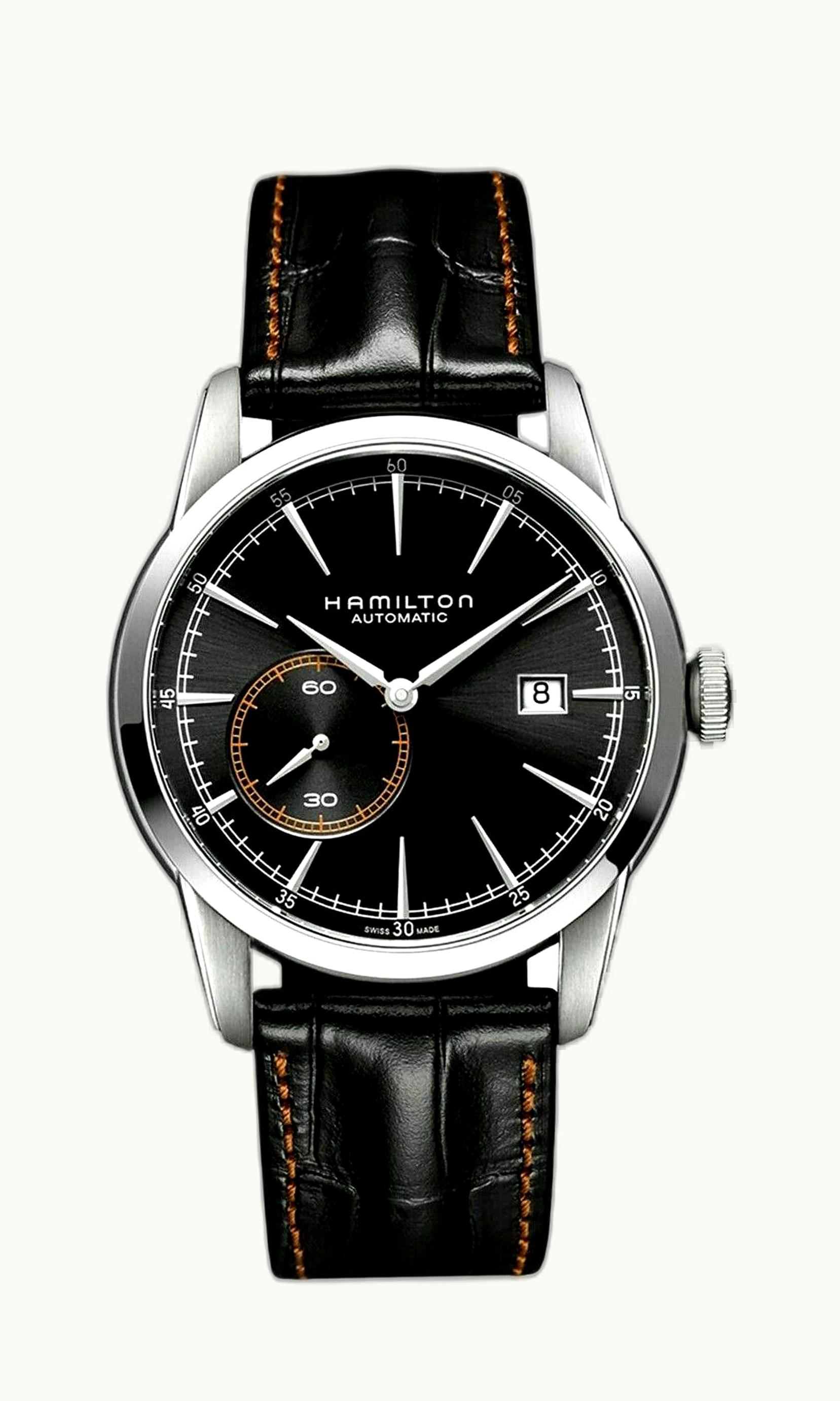 Hamilton Railroad 42 Small Second Auto Stainless Steel / Black