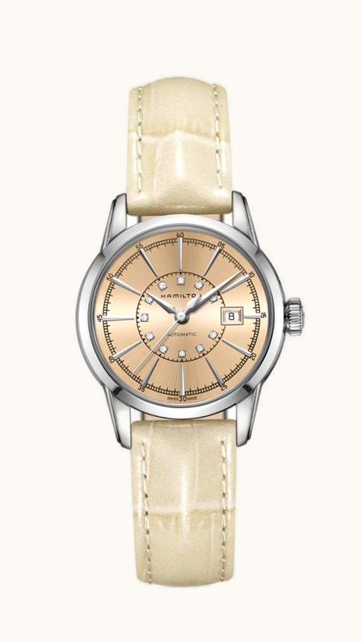 Hamilton Railroad Lady 32 Auto Stainless Steel / Champagne