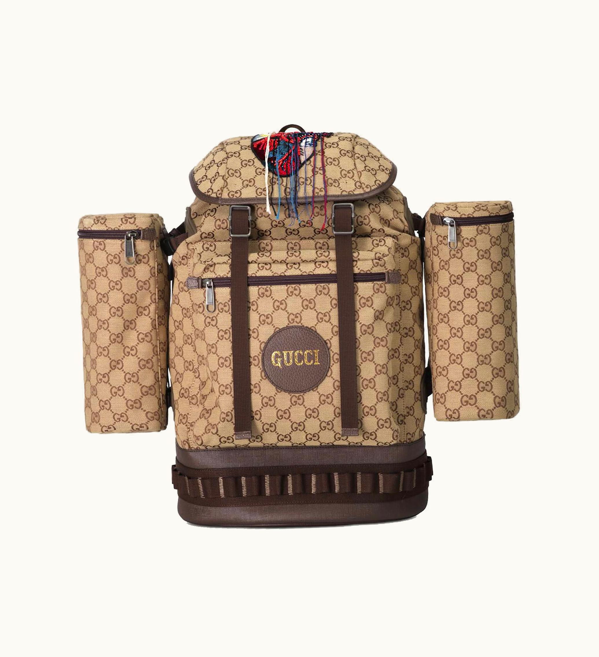 Gucci Gucci Backpack Heart Canvas Large Beige Ebony
