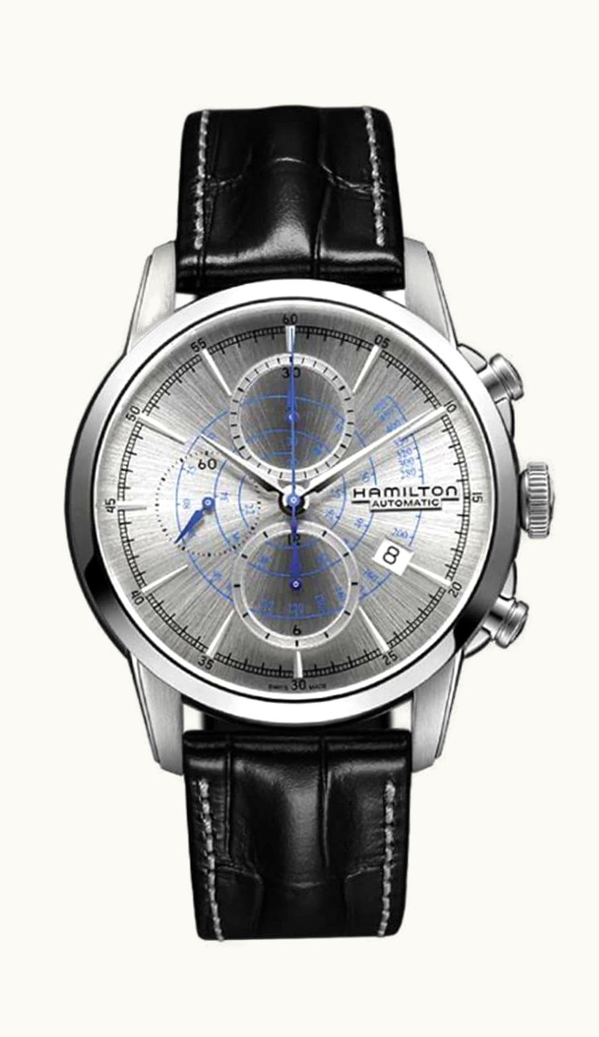 Hamilton Railroad 44 Chrono Stainless Steel / Silver