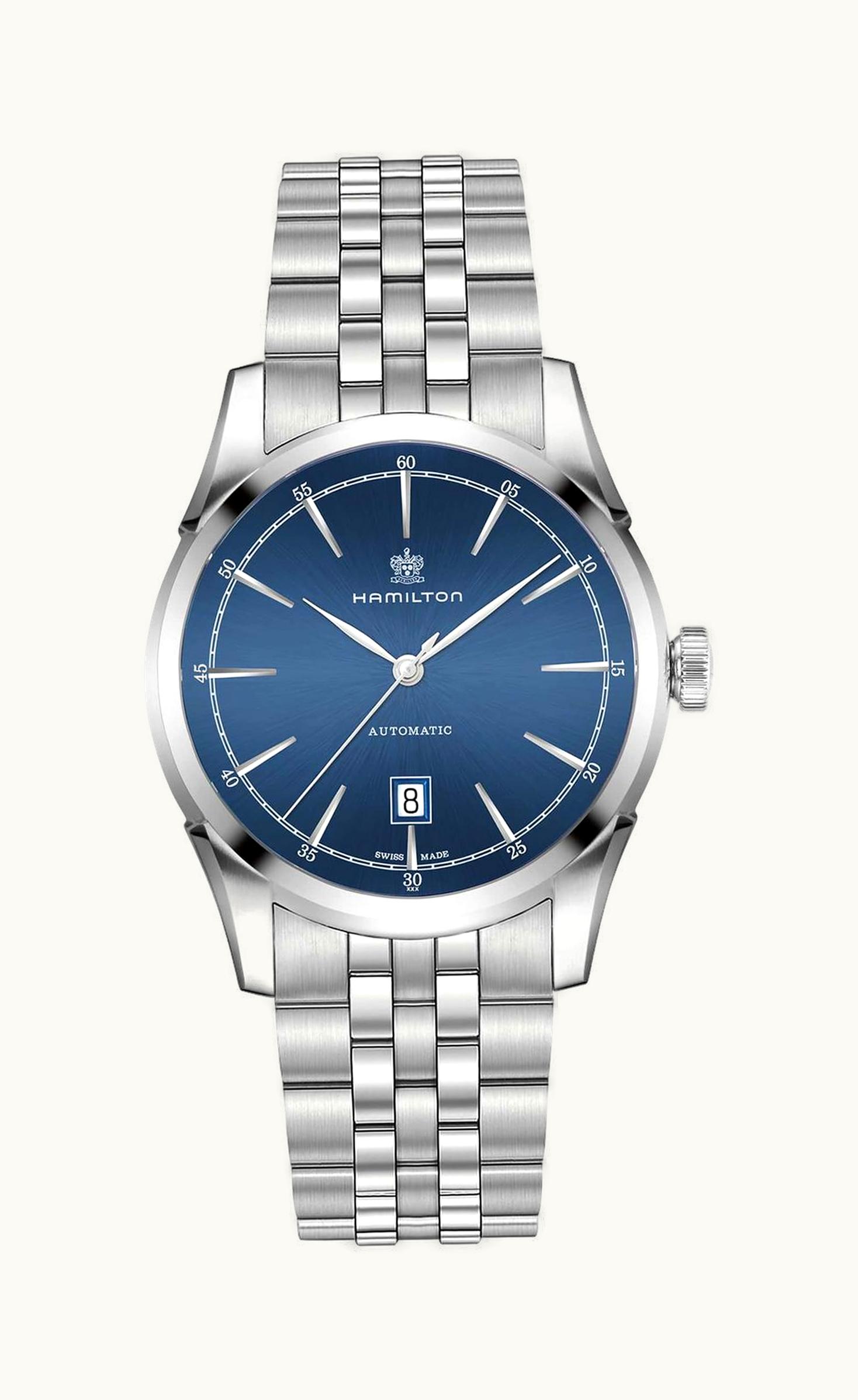 Hamilton Spirit Of Liberty Auto 42 Stainless Steel / Blue / Bracelet