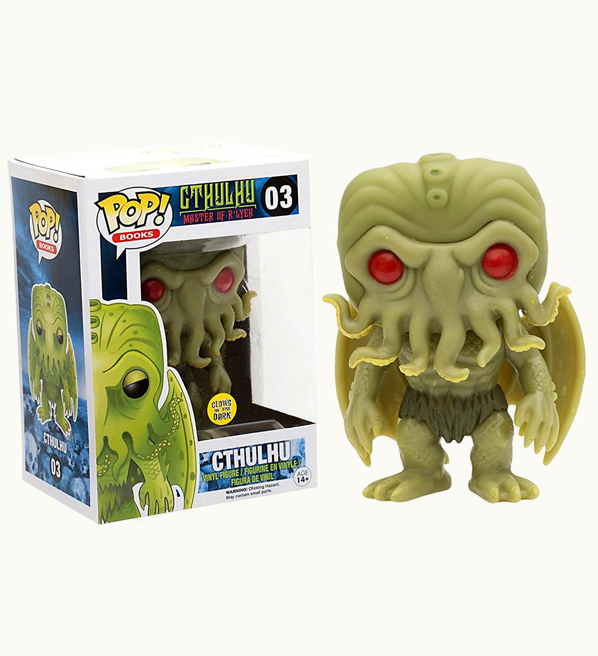 Funko Funko Pop Books Cthulhu Master of Rlyeh Cthulhu Glow Entertainment Earth Exclusive Figure 03