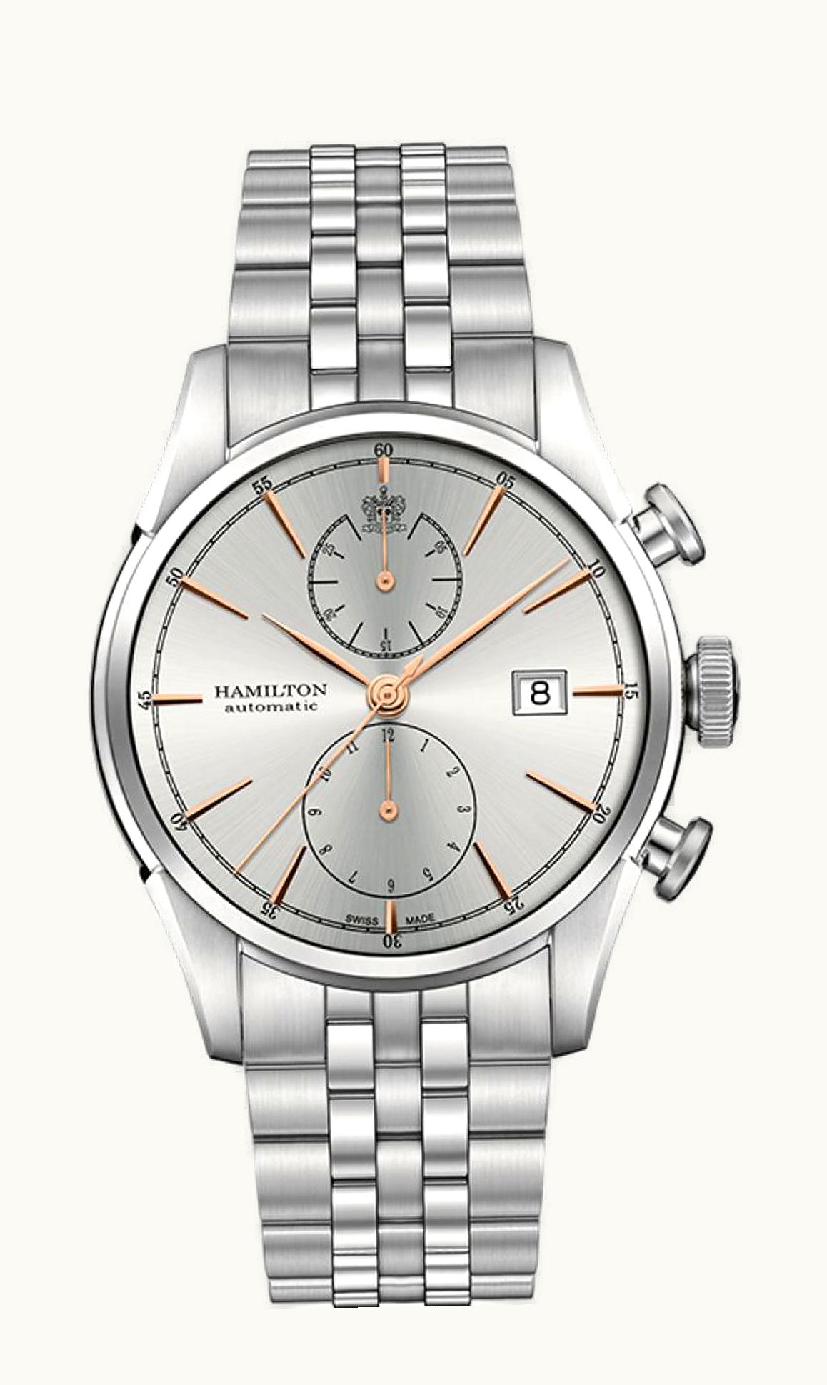 Hamilton Spirity of Liberty Chronograph Automatic Gold Bracelet