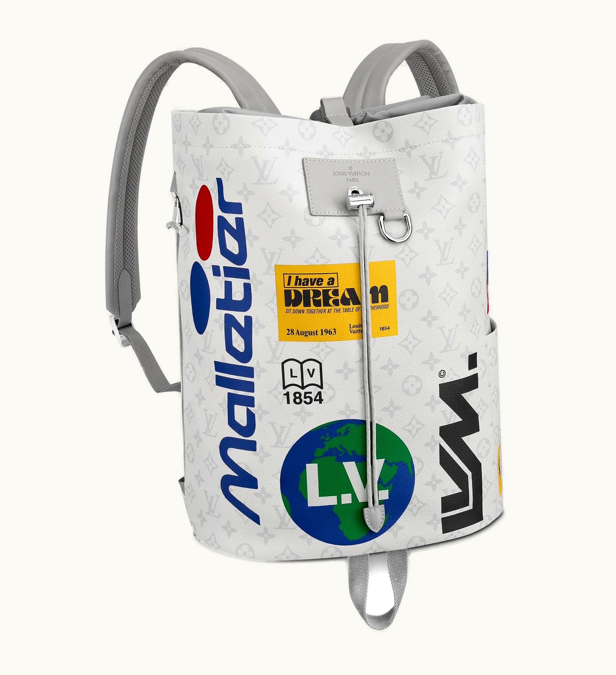Louis Vuitton Louis Vuitton Chalk Backpack Monogram Logo Story White