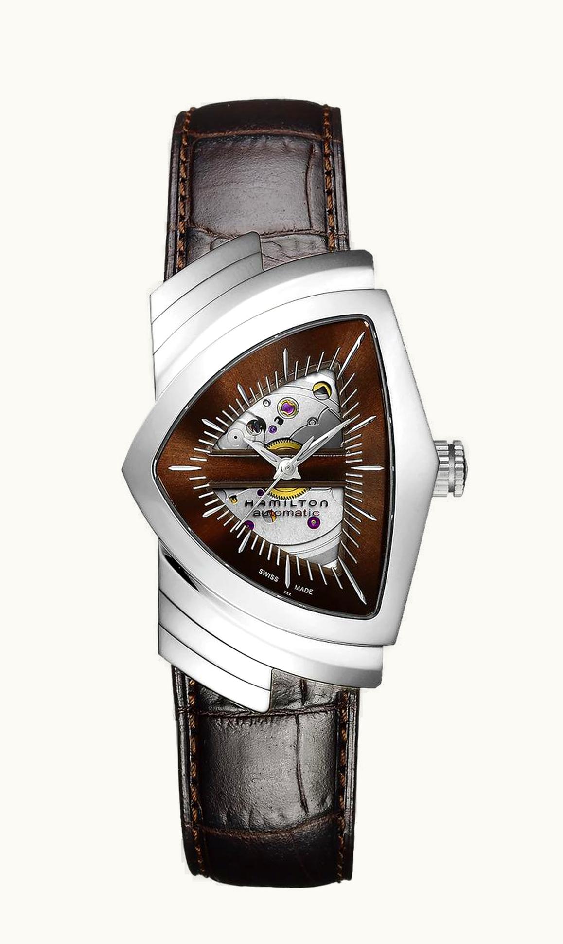 Hamilton Ventura Automatic Gents Stainless Steel / Mahogany