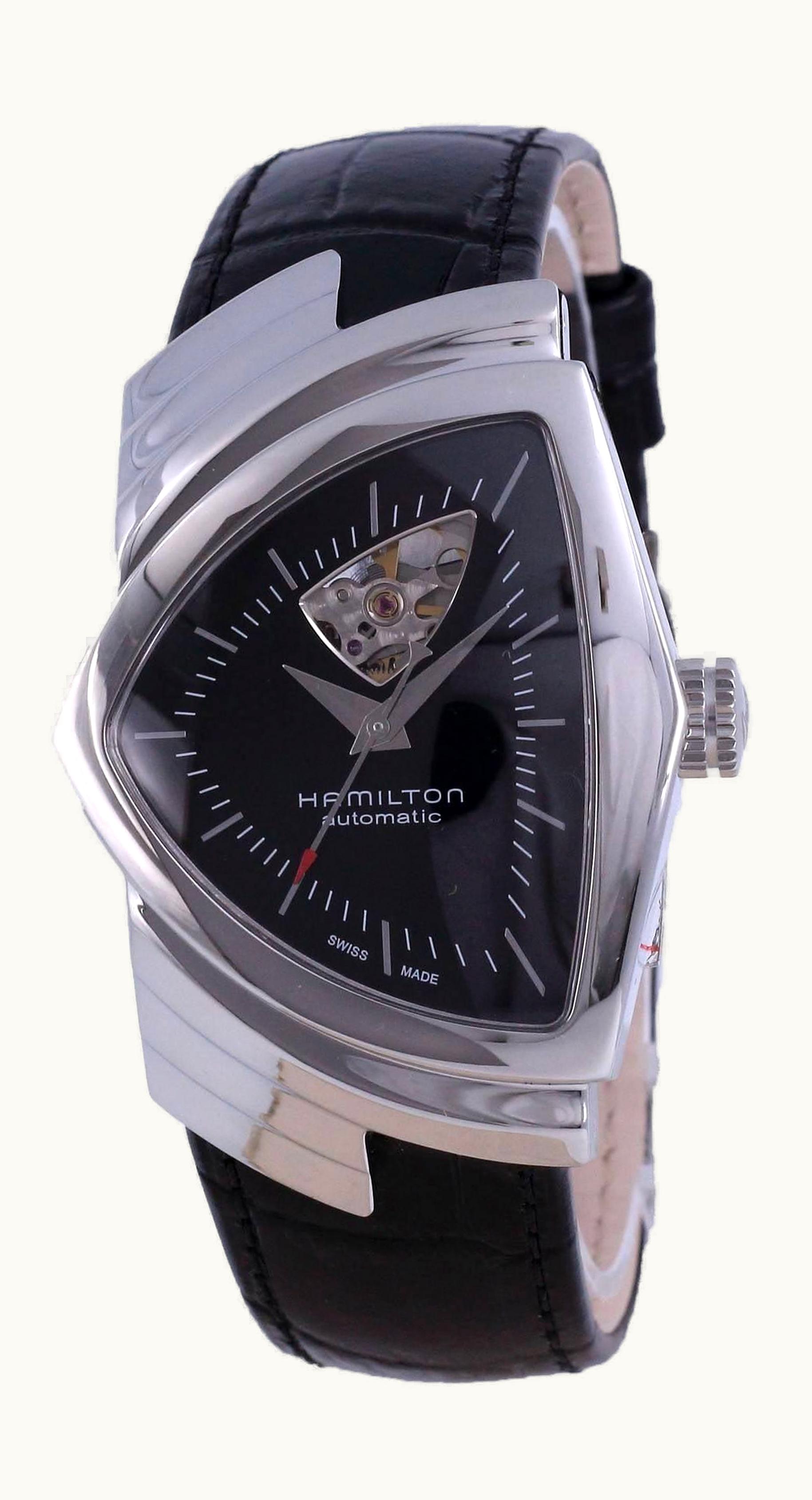 Hamilton Ventura Open Heart Auto Stainless Steel / Black